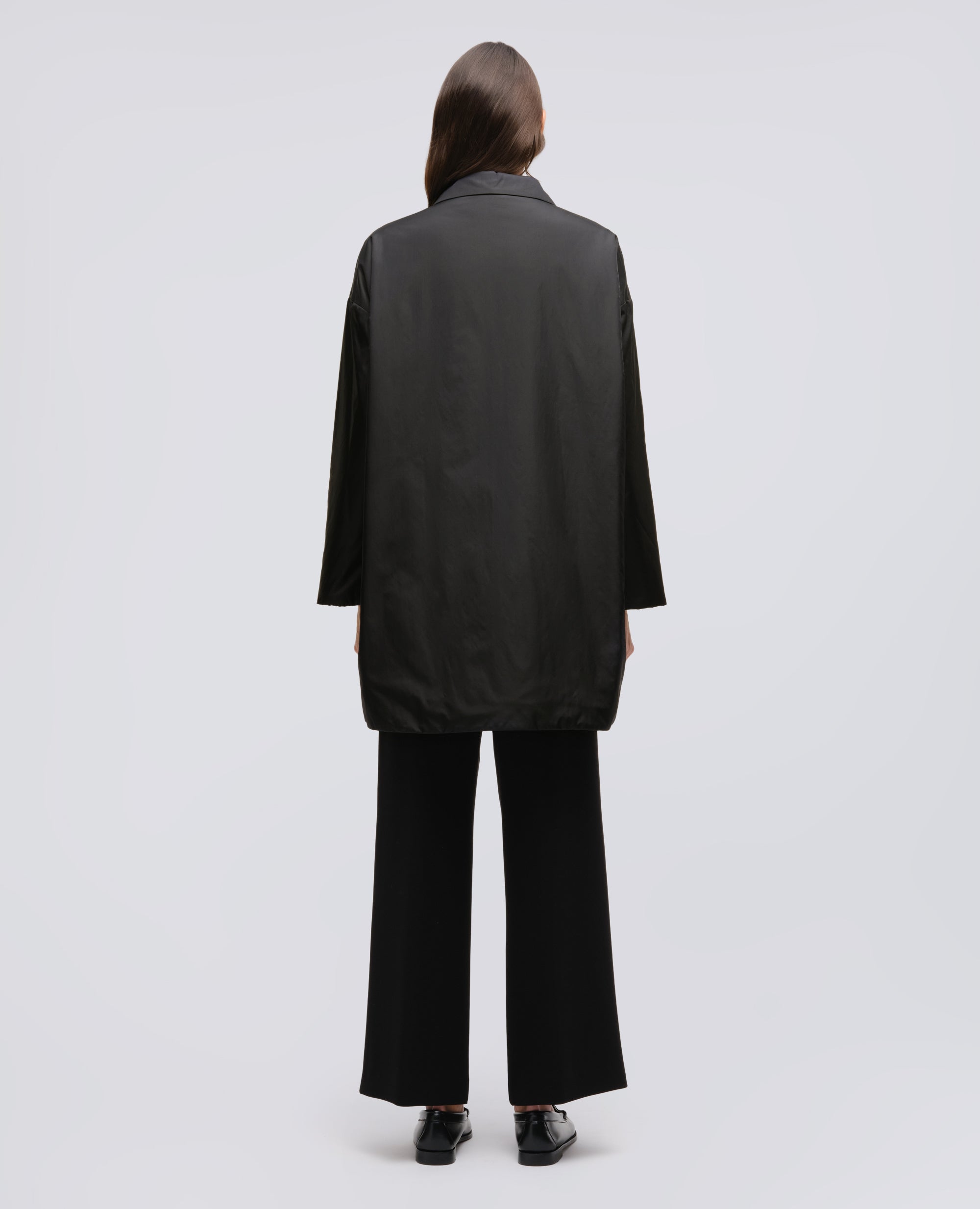 CAPPOTTO TEENA IN NYLON-NERO-BLACK-NEGRO-SCHWARZ-NOIR