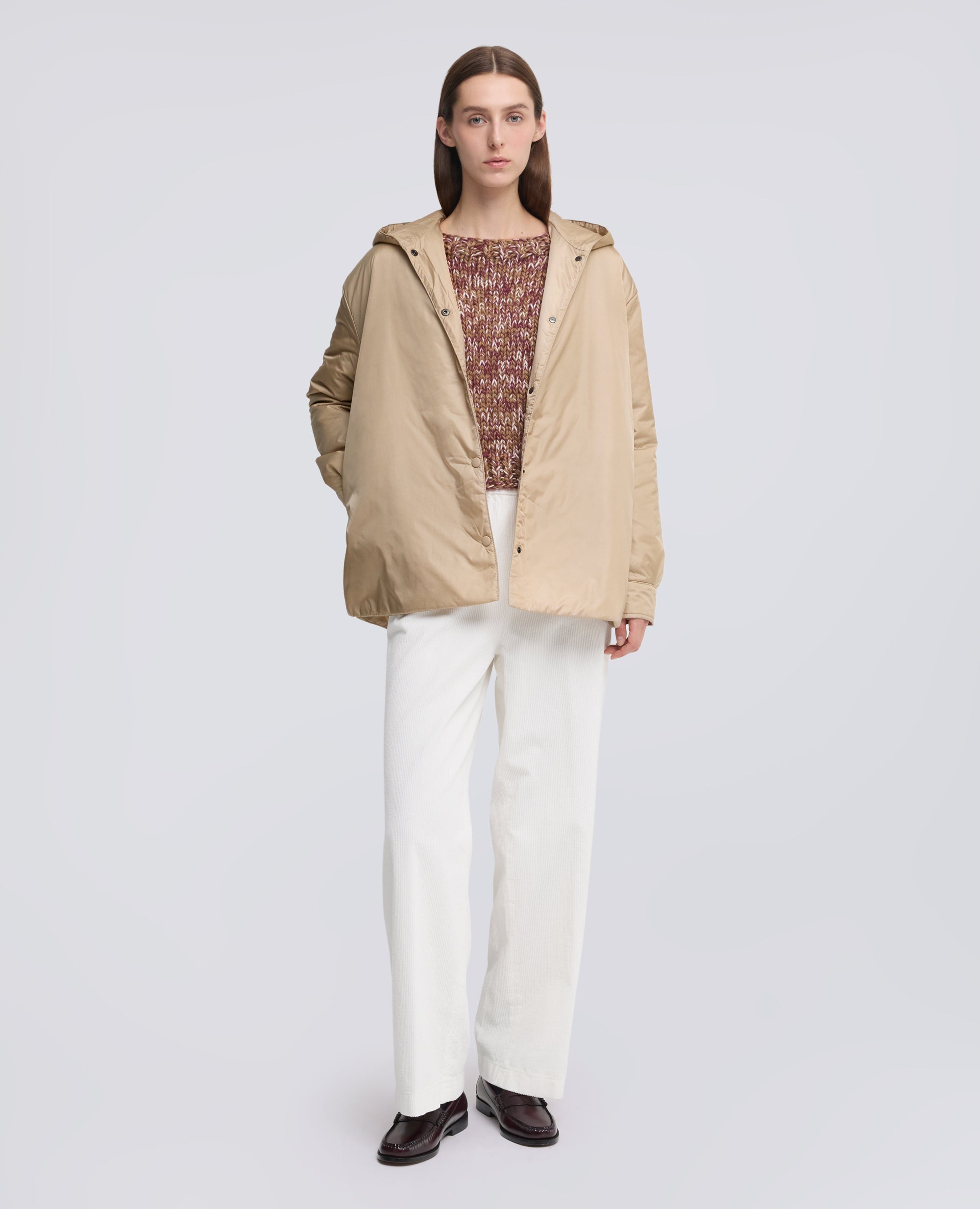 BETH KAPUZENJACKE - BEIGE - ASPESI