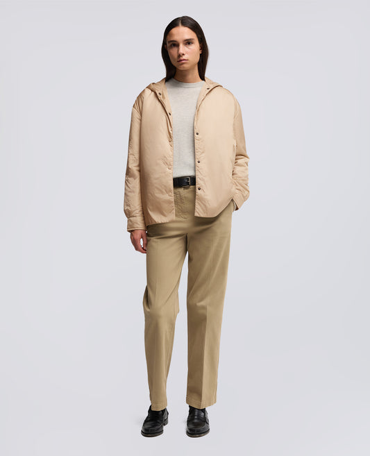 GIUBBOTTO BETH CON CAPPUCCIO-BEIGE-BEIGE-BEIS-BEIGE-BEIGE