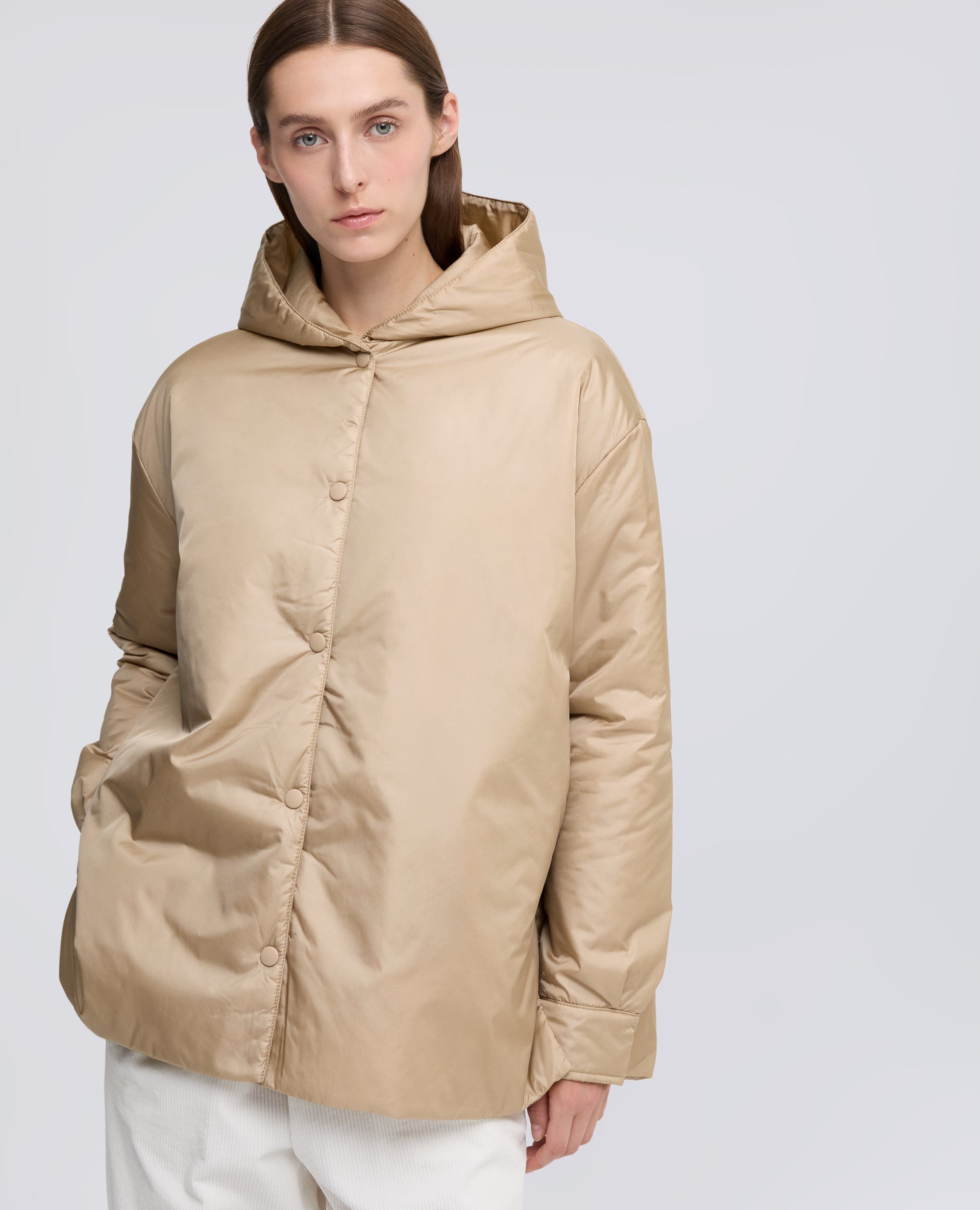 BETH KAPUZENJACKE - BEIGE - ASPESI