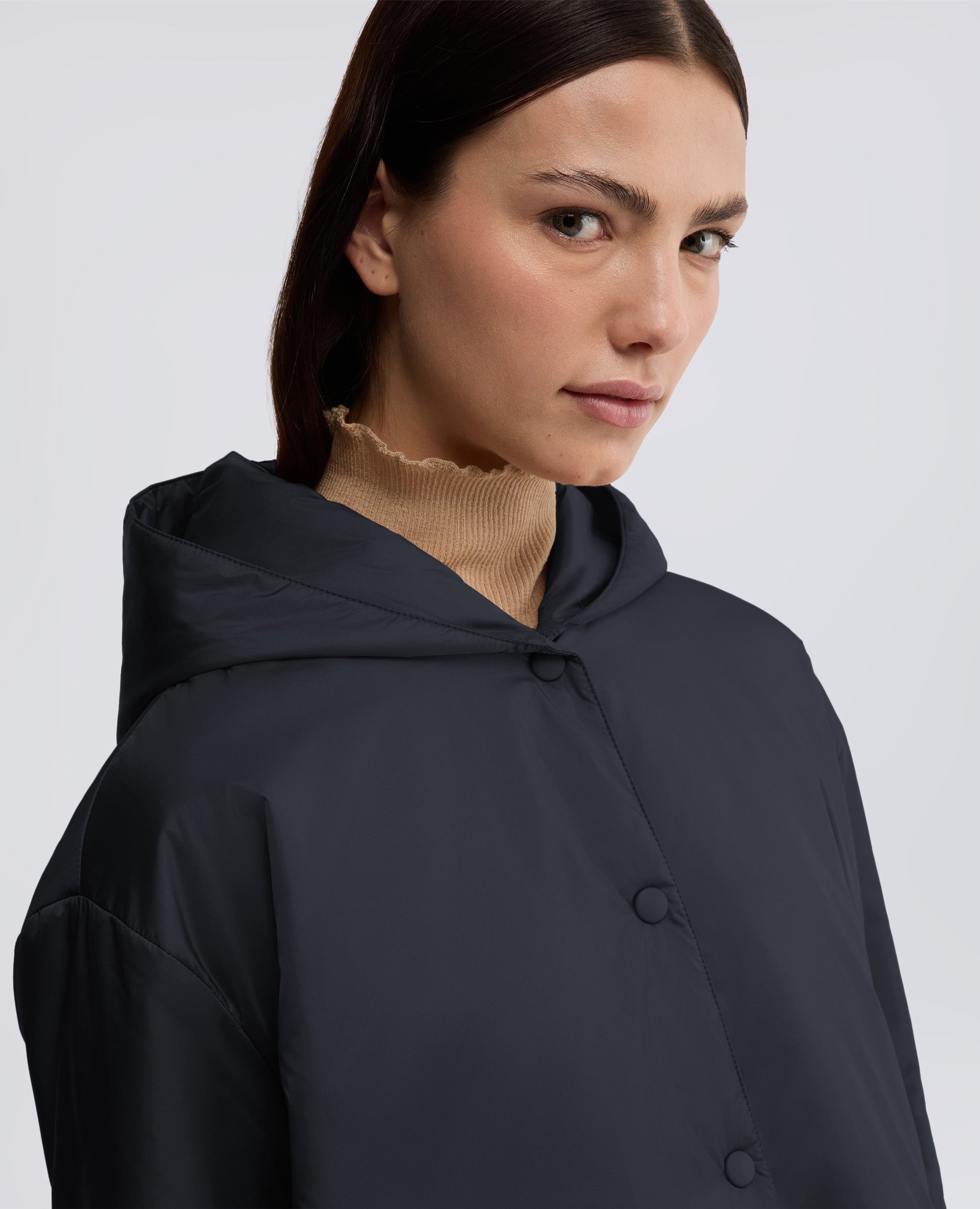 GIUBBOTTO BETH CON CAPPUCCIO-NERO-BLACK-NEGRO-SCHWARZ-NOIR