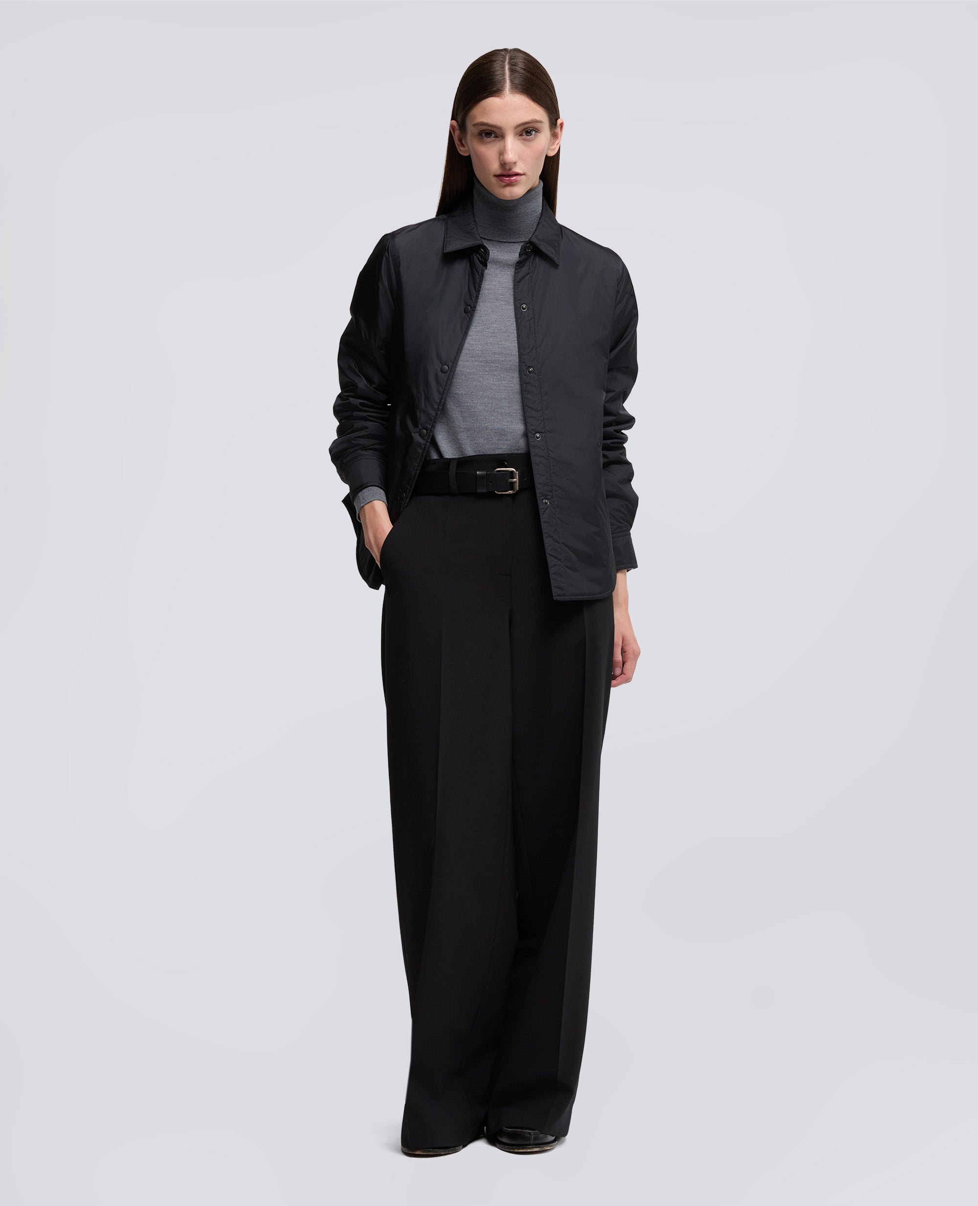 OVERSHIRT GLUE IN NYLON IMBOTTITA-NERO-BLACK-NEGRO-SCHWARZ-NOIR