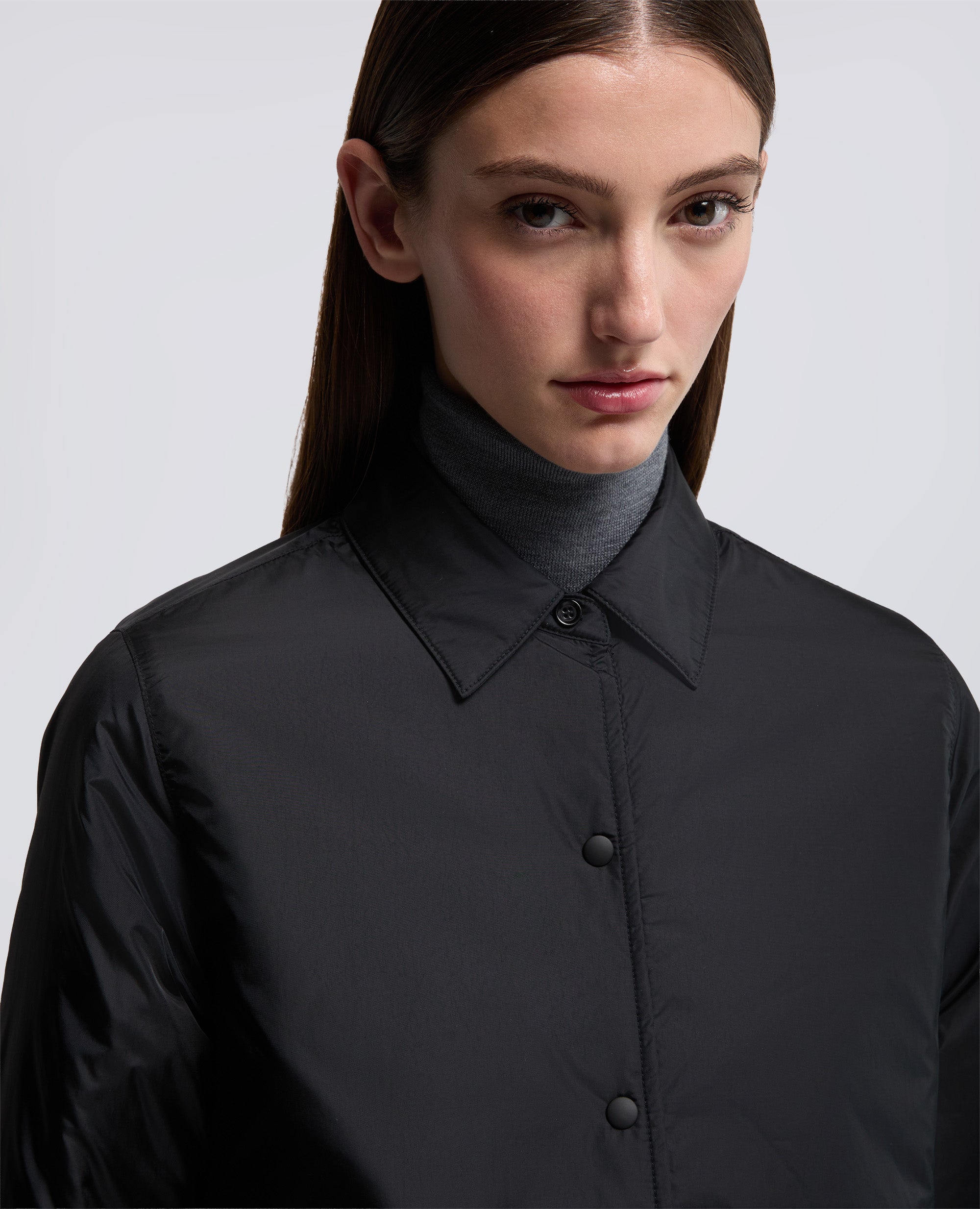 OVERSHIRT GLUE IN NYLON IMBOTTITA-NERO-BLACK-NEGRO-SCHWARZ-NOIR