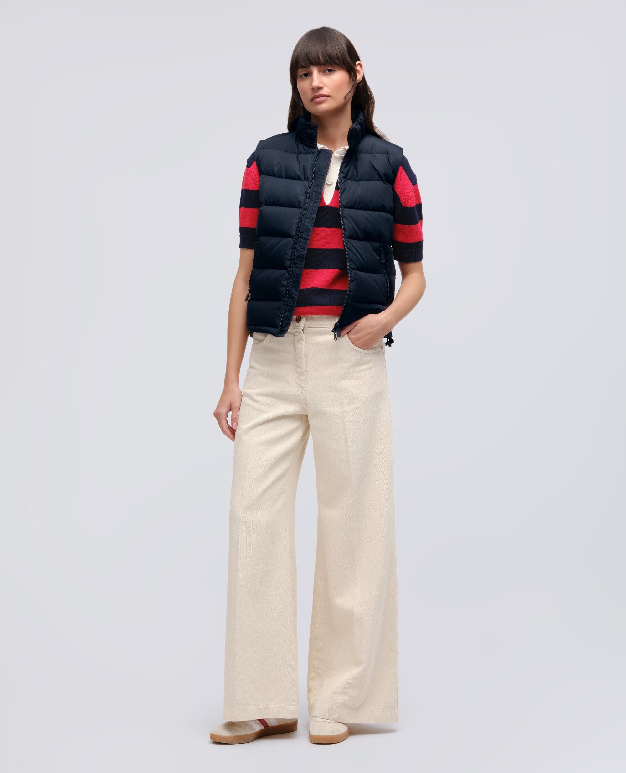 GILET NEW MINNIE IN NYLON RICICLATO-NAVY-NAVY-AZUL MARINO-NAVY-NAVY