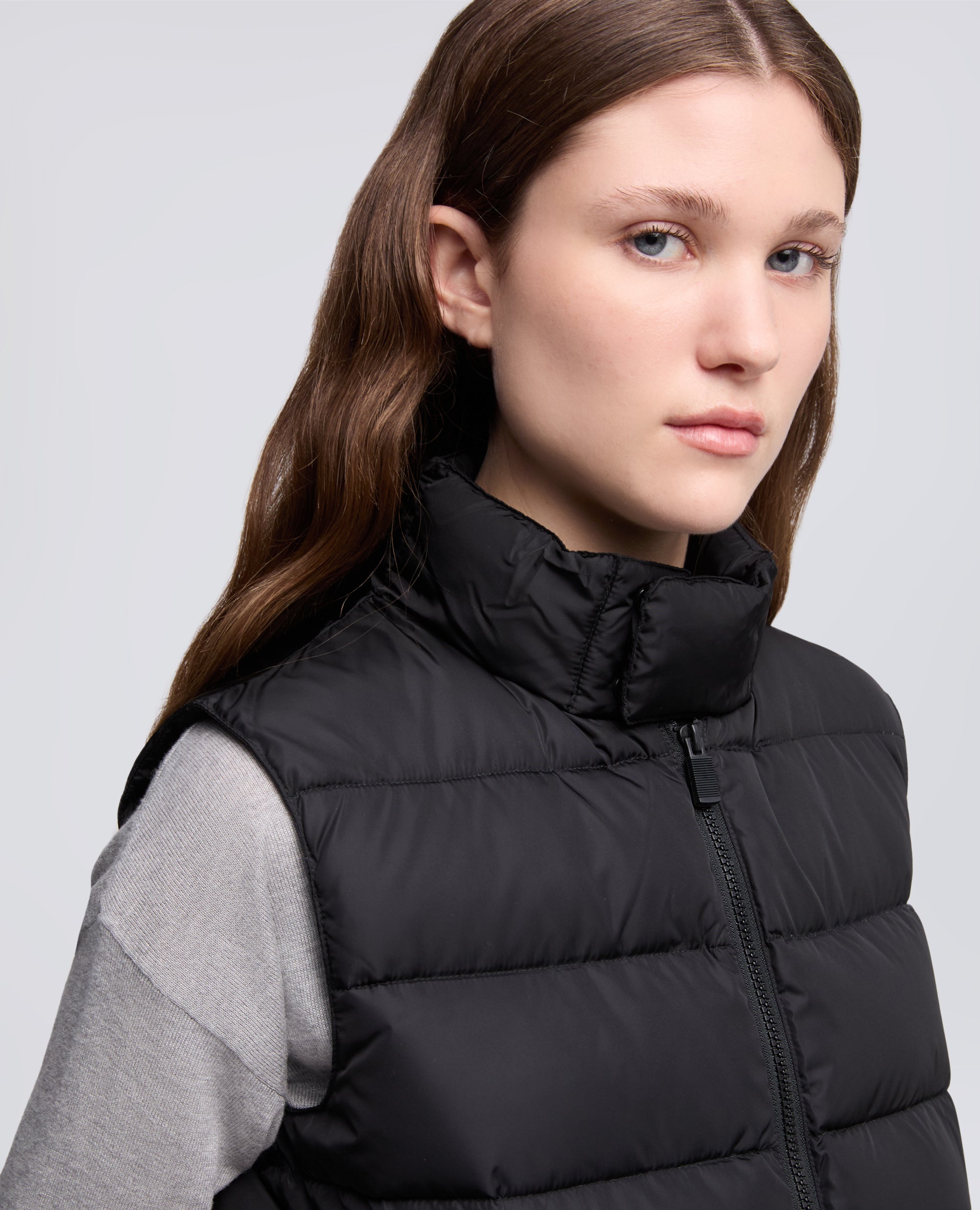 GILET NEW MINNIE IN NYLON RICICLATO-NERO-BLACK-NEGRO-SCHWARZ-NOIR