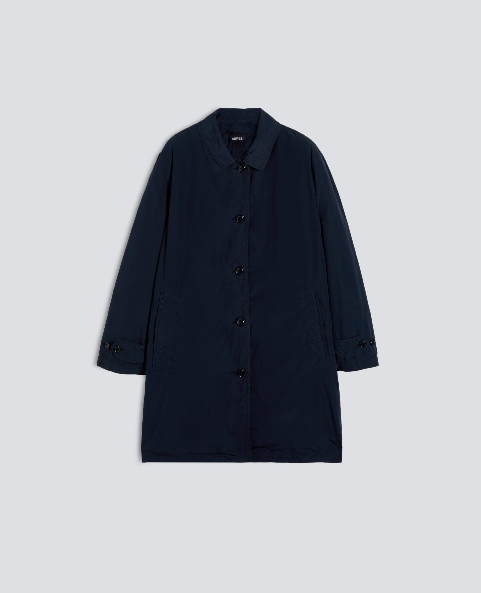 IMPERMEABILE IN POLIESTERE E NYLON COMPATTO-NAVY-NAVY-AZUL MARINO-NAVY-NAVY