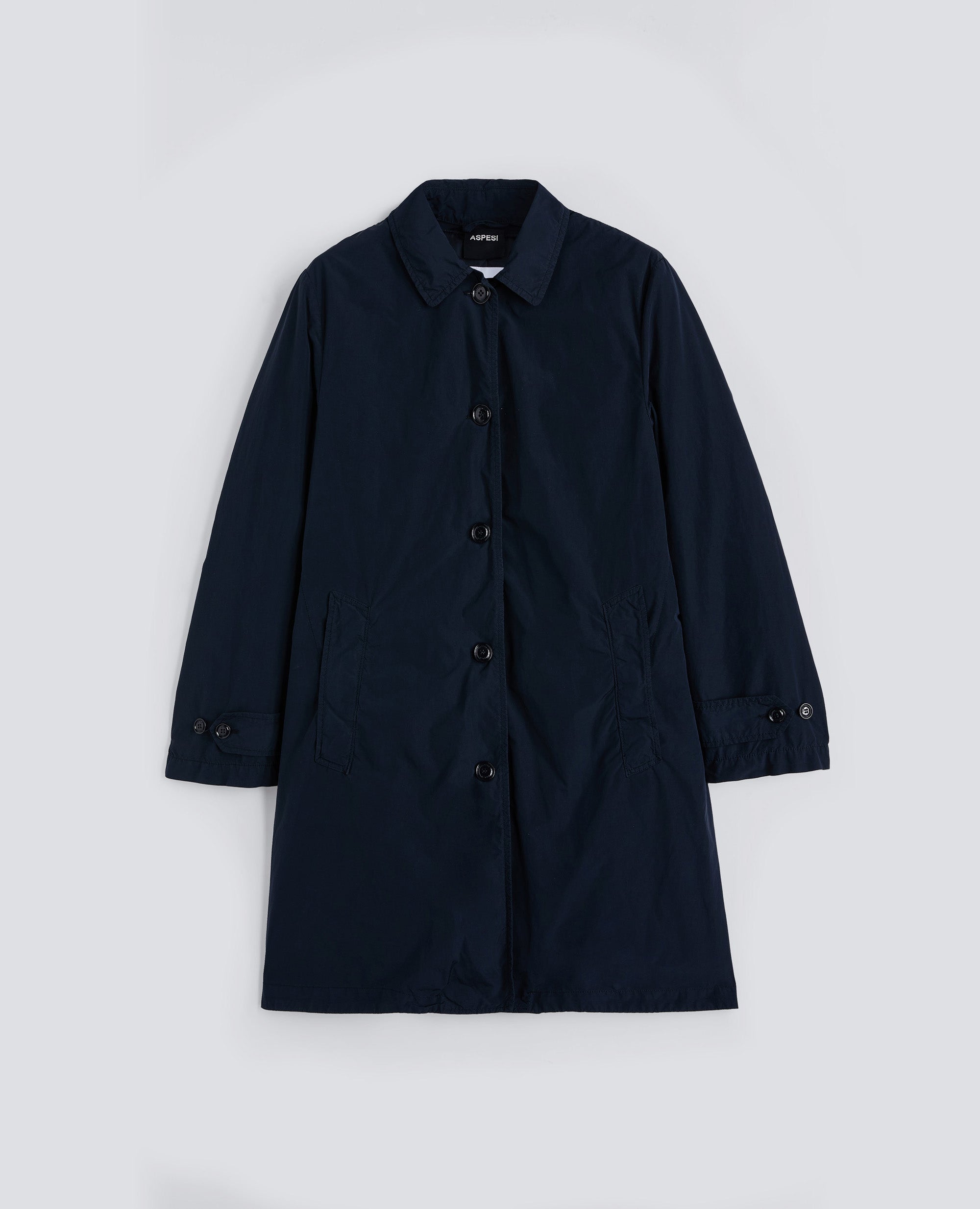 IMPERMEABILE IN POLIESTERE E NYLON COMPATTO-NAVY-NAVY-AZUL MARINO-NAVY-NAVY