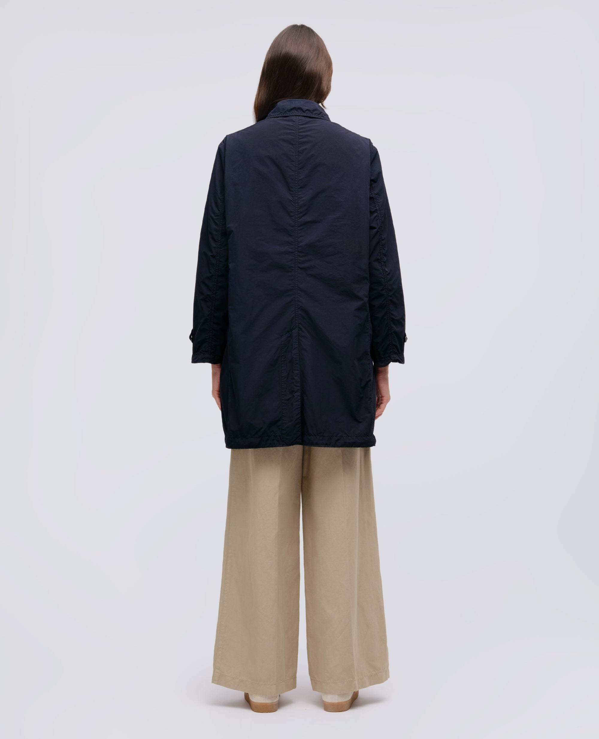 IMPERMEABILE IN POLIESTERE E NYLON COMPATTO-NAVY-NAVY-AZUL MARINO-NAVY-NAVY