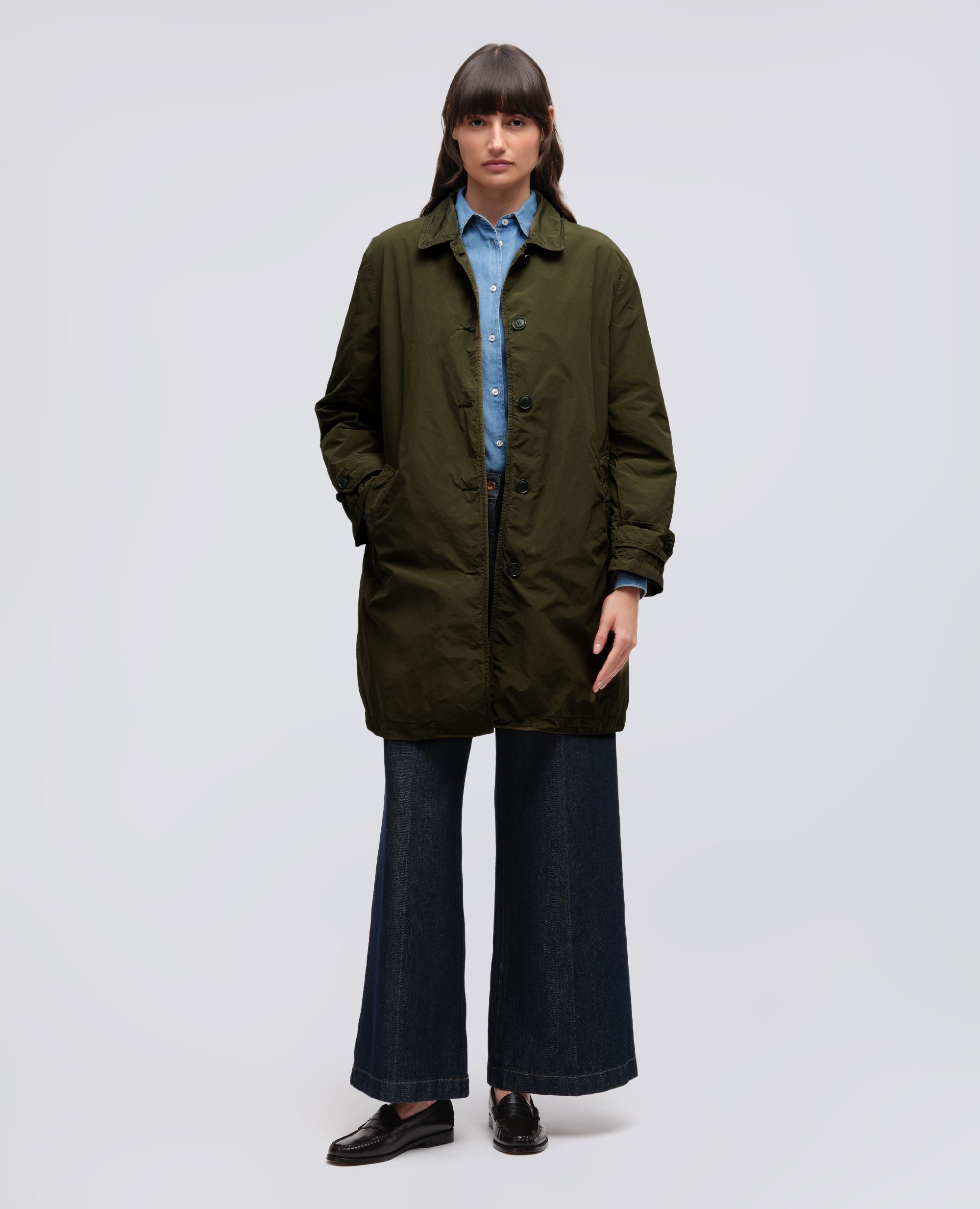 IMPERMEABILE IN POLIESTERE E NYLON COMPATTO-MILITARE-MILITARY-MILITAR-MILITAR-MILITAIRE