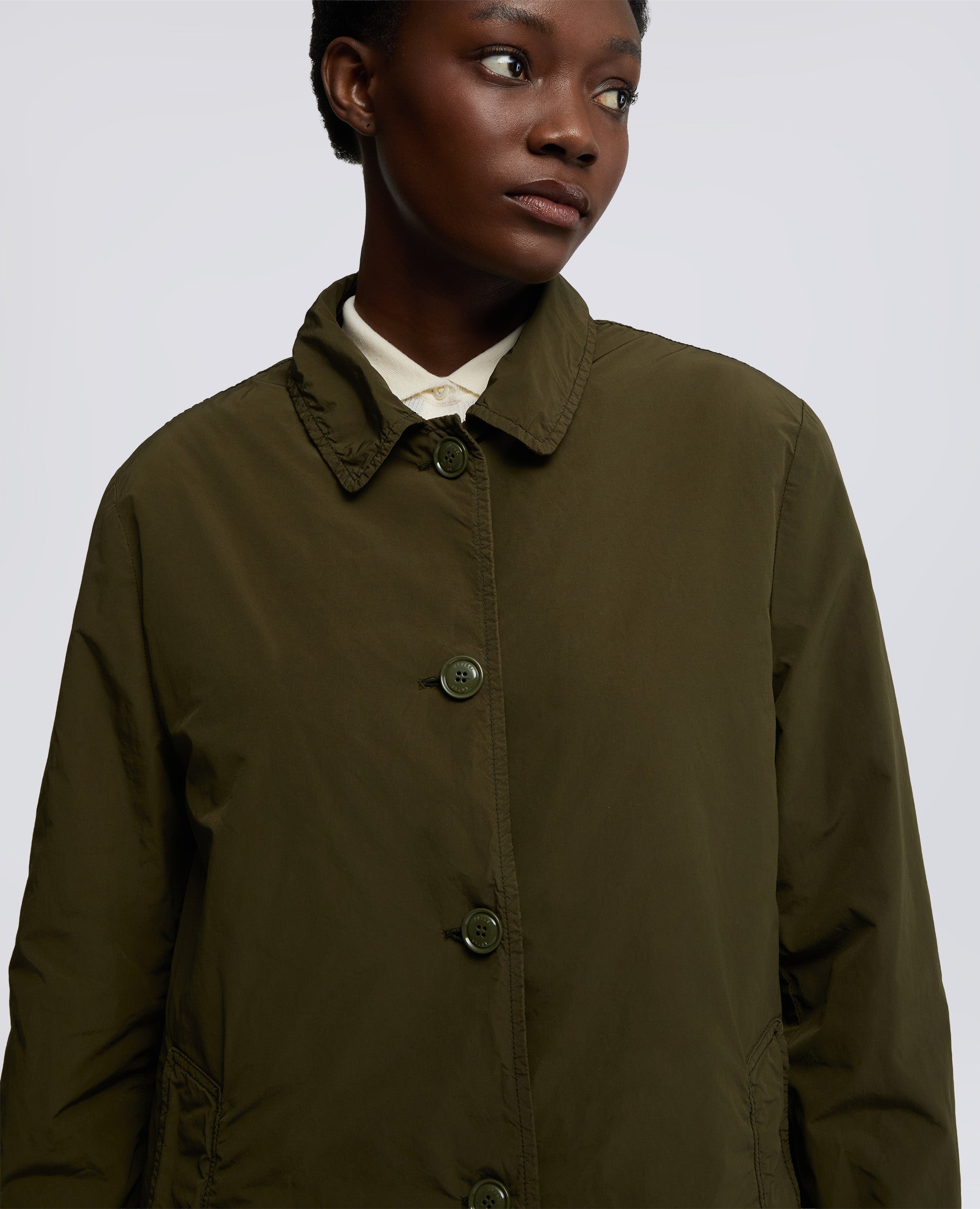 IMPERMEABILE IN POLIESTERE E NYLON COMPATTO-MILITARE-MILITARY-MILITAR-MILITAR-MILITAIRE