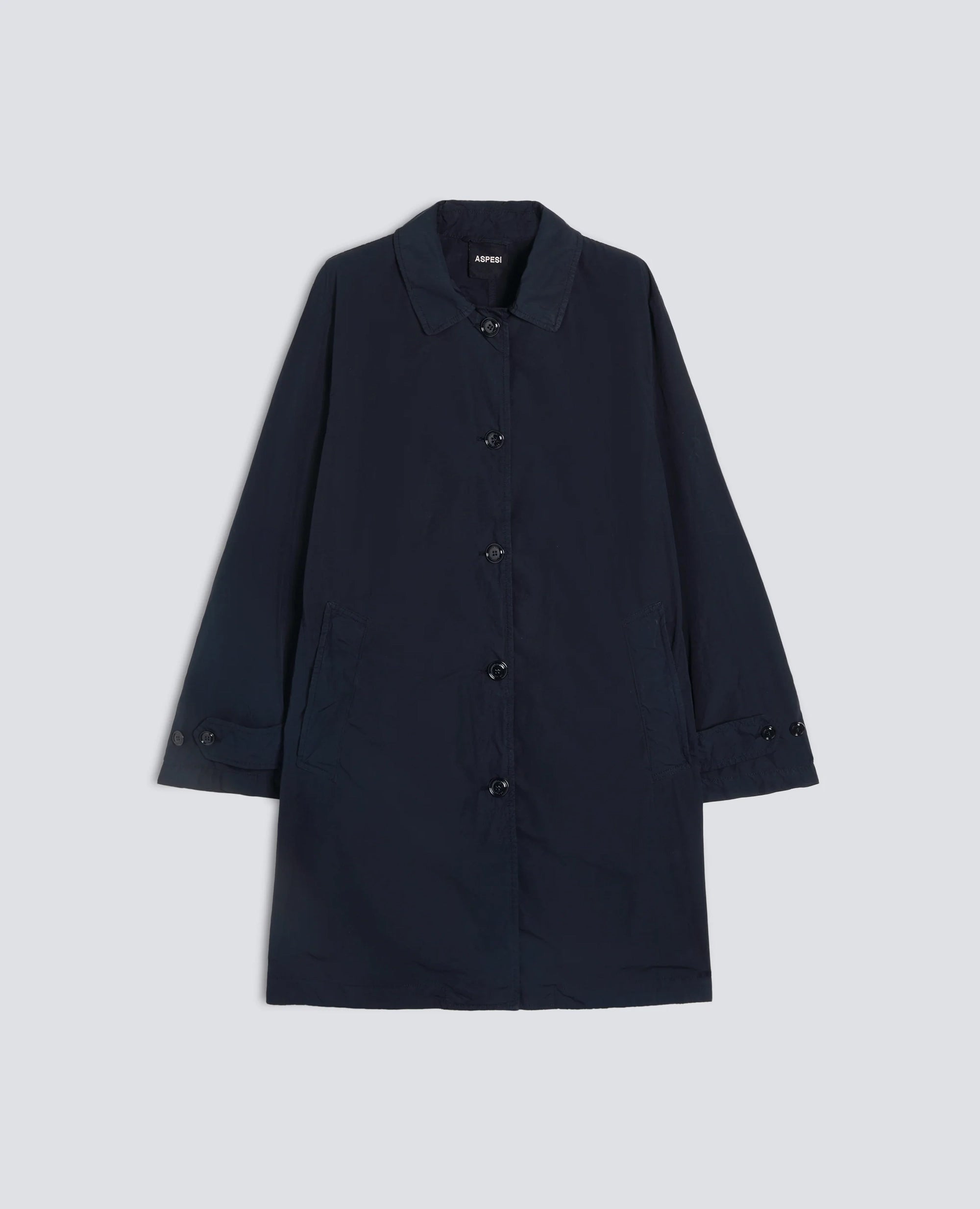 IMPERMEABILE IN POLIESTERE E NYLON COMPATTO-NAVY-NAVY-AZUL MARINO-NAVY-NAVY