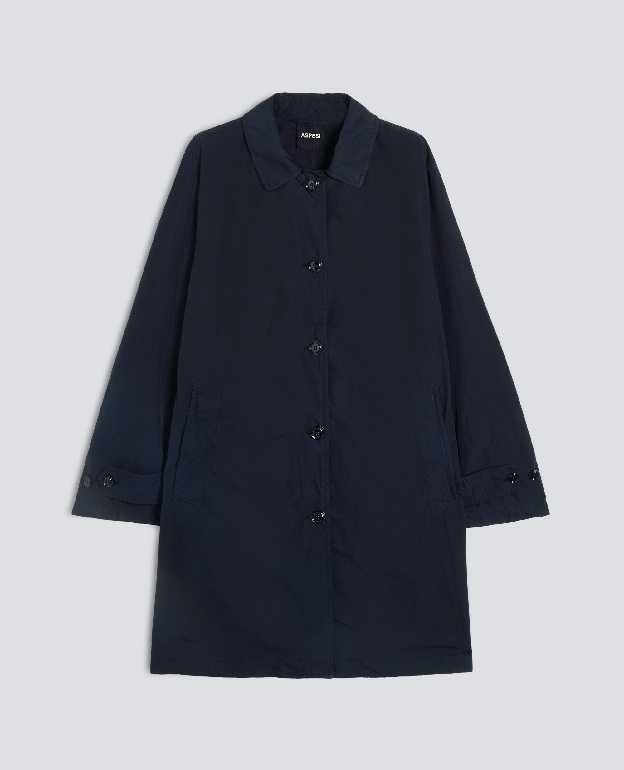 IMPERMEABILE IN POLIESTERE E NYLON COMPATTO-NAVY-NAVY-AZUL MARINO-NAVY-NAVY