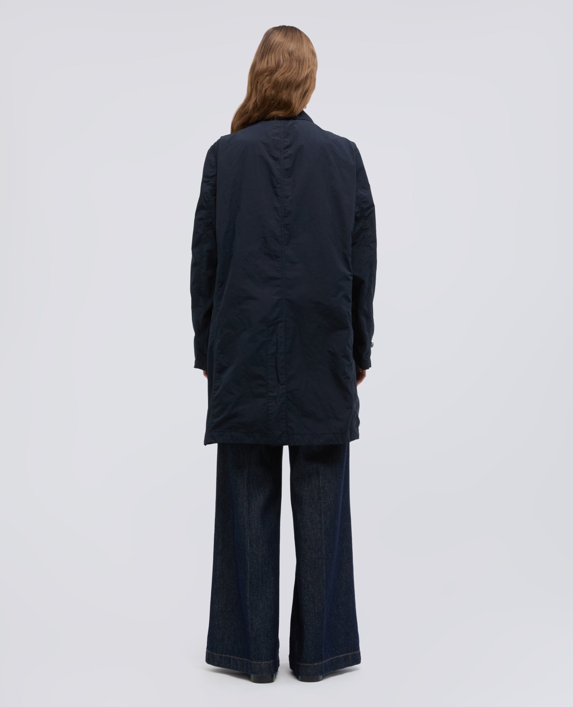 IMPERMEABILE IN POLIESTERE E NYLON COMPATTO-NAVY-NAVY-AZUL MARINO-NAVY-NAVY