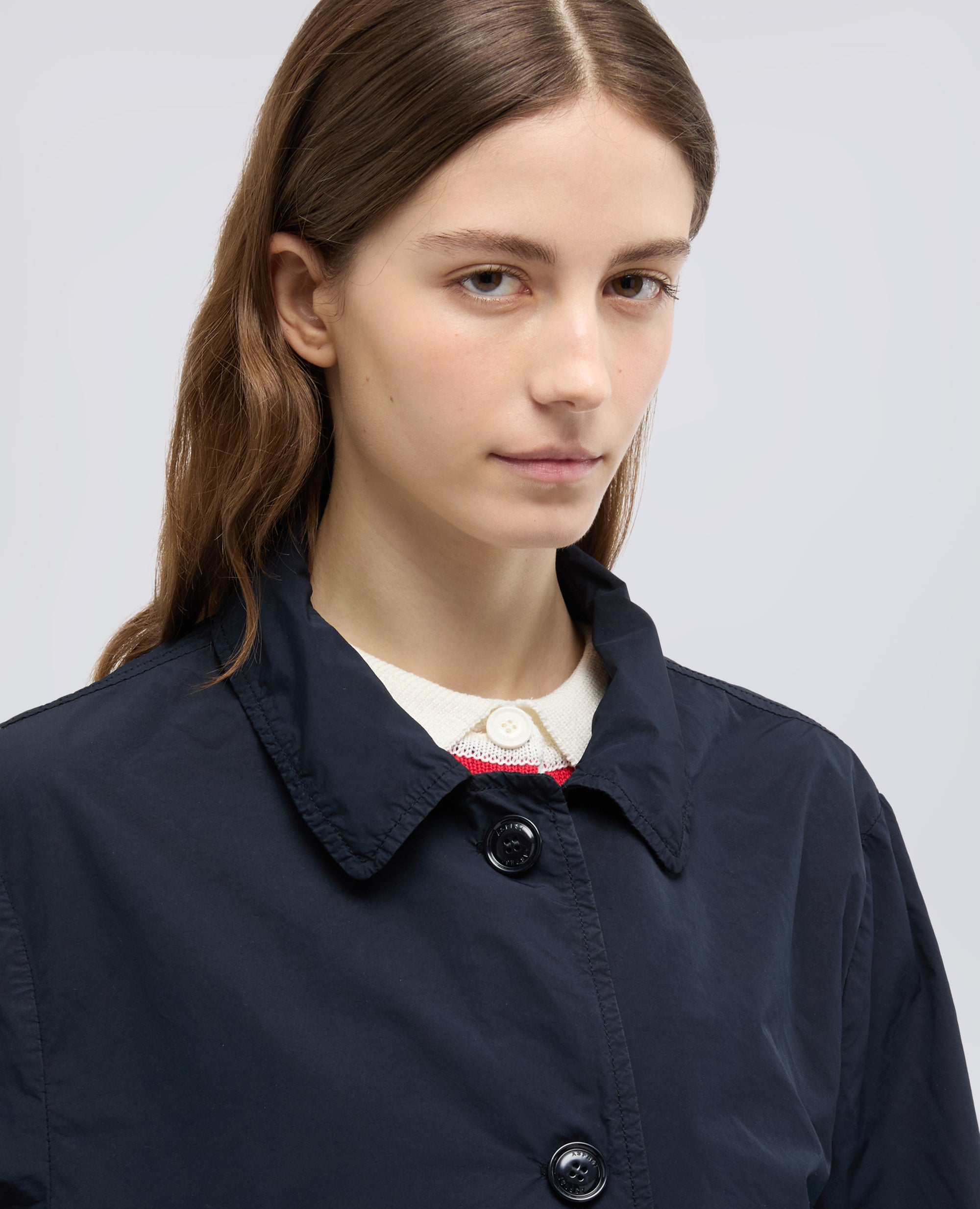 IMPERMEABILE IN POLIESTERE E NYLON COMPATTO-NAVY-NAVY-AZUL MARINO-NAVY-NAVY