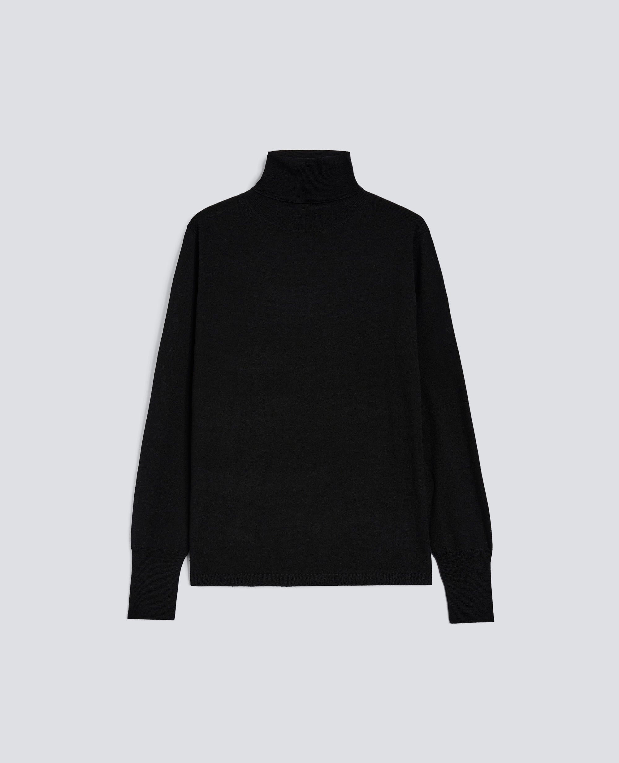 MAGLIA DOLCEVITA IN LANA - NERO - ASPESI
