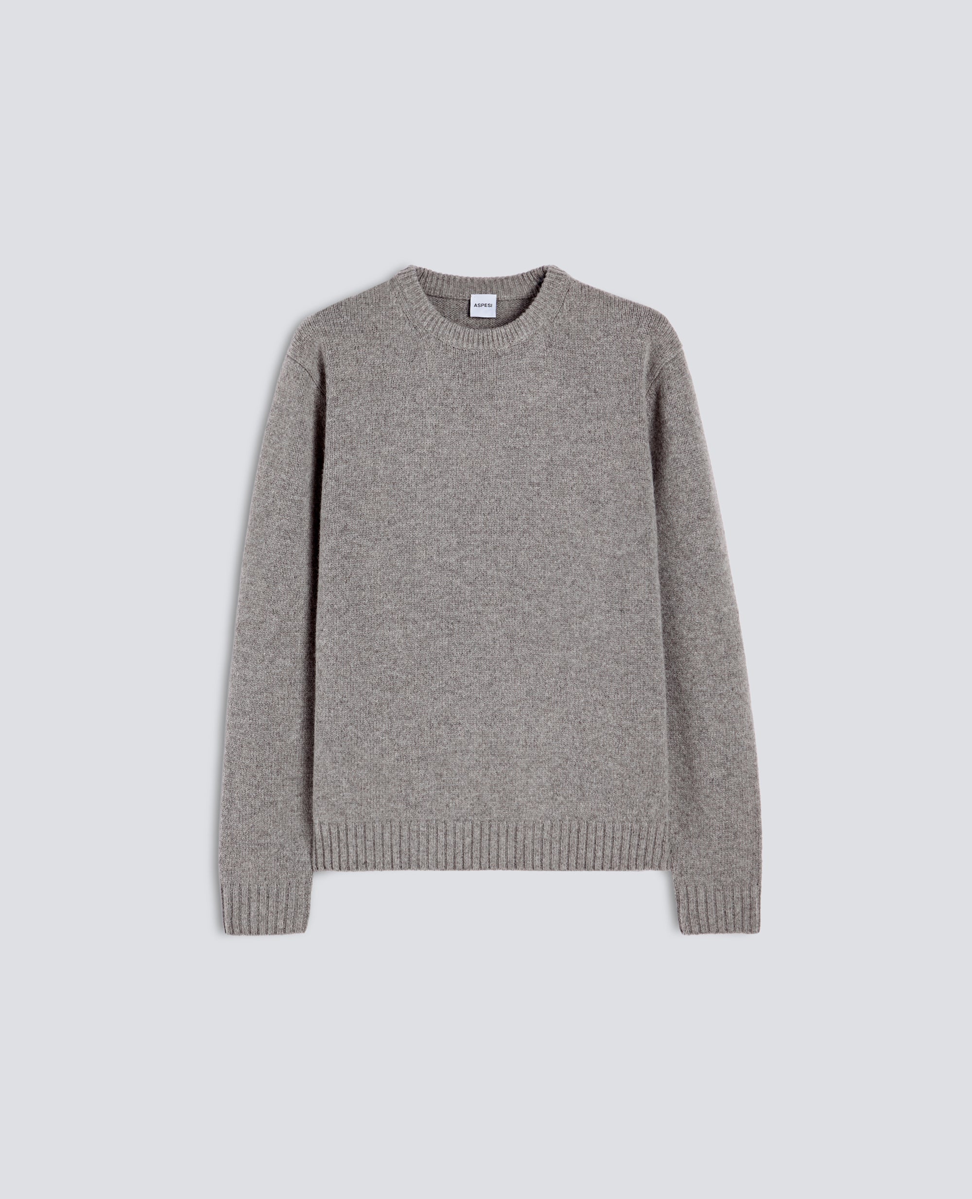 MAGLIA GIROCOLLO IN MISTO LANA - GRIGIO - ASPESI
