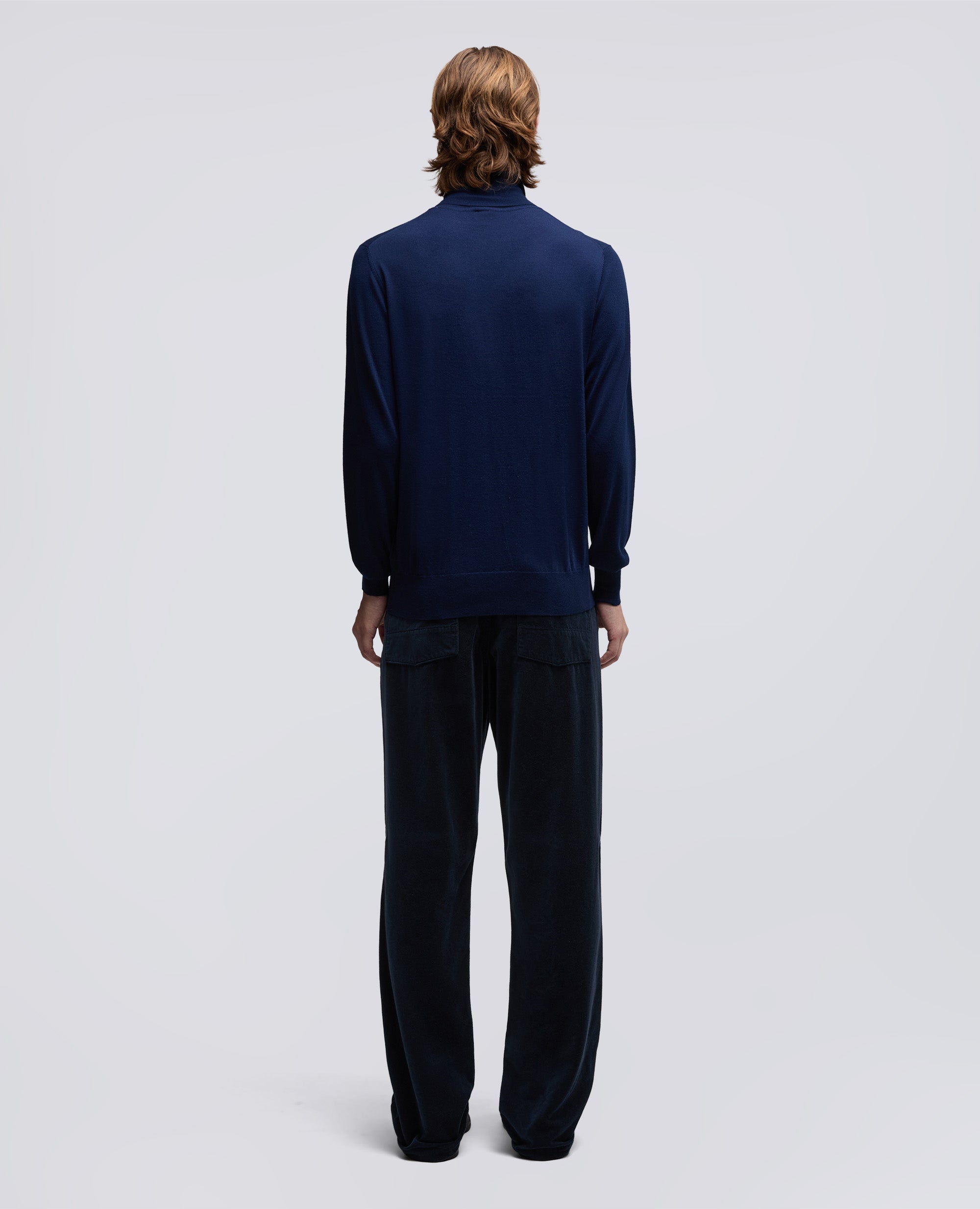 MAGLIA DOLCEVITA IN LANA MERINO-BLU BLACK-BLACK NAVY-BLU BLACK-BLU BLACK-BLU BLACK