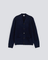 CARDIGAN IN LANA SHETLAND-NAVY-NAVY-AZUL MARINO-NAVY-NAVY