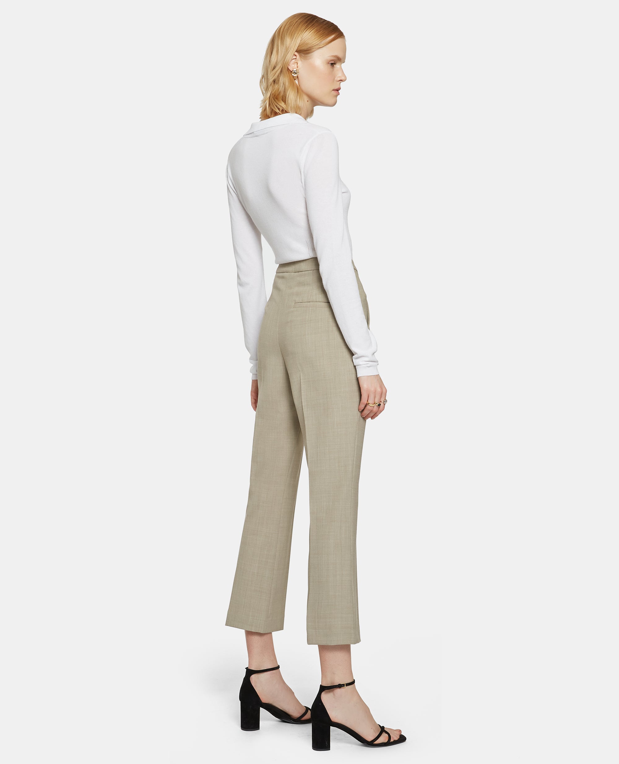 PANTALONE IN TELA DI LANA-BEIGE-BEIGE-BEIS-BEIGE-BEIGE