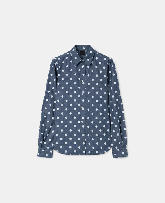 Camicia classica in chambray-STAMPA POIS-STAMPA POIS-STAMPA POIS-STAMPA POIS-STAMPA POIS