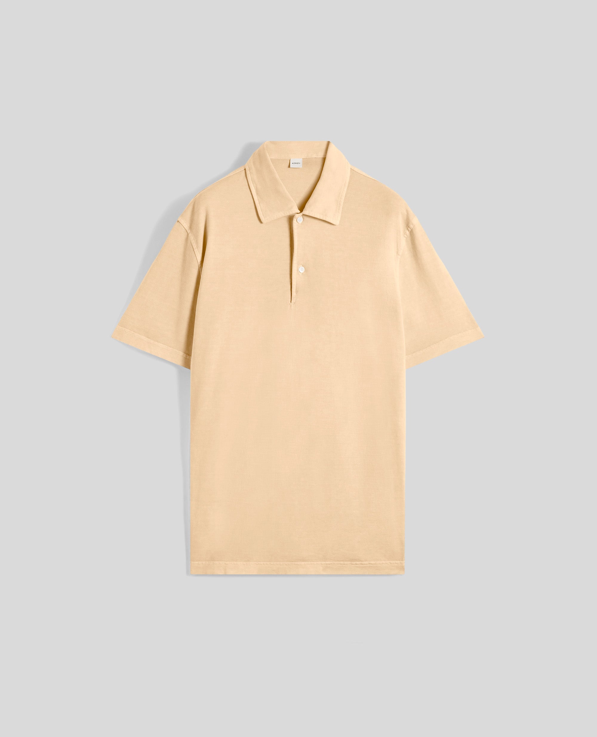 POLO IN JERSEY DI COTONE-GIALLO-YELLOW-AMARILLO-GELB-JAUNE