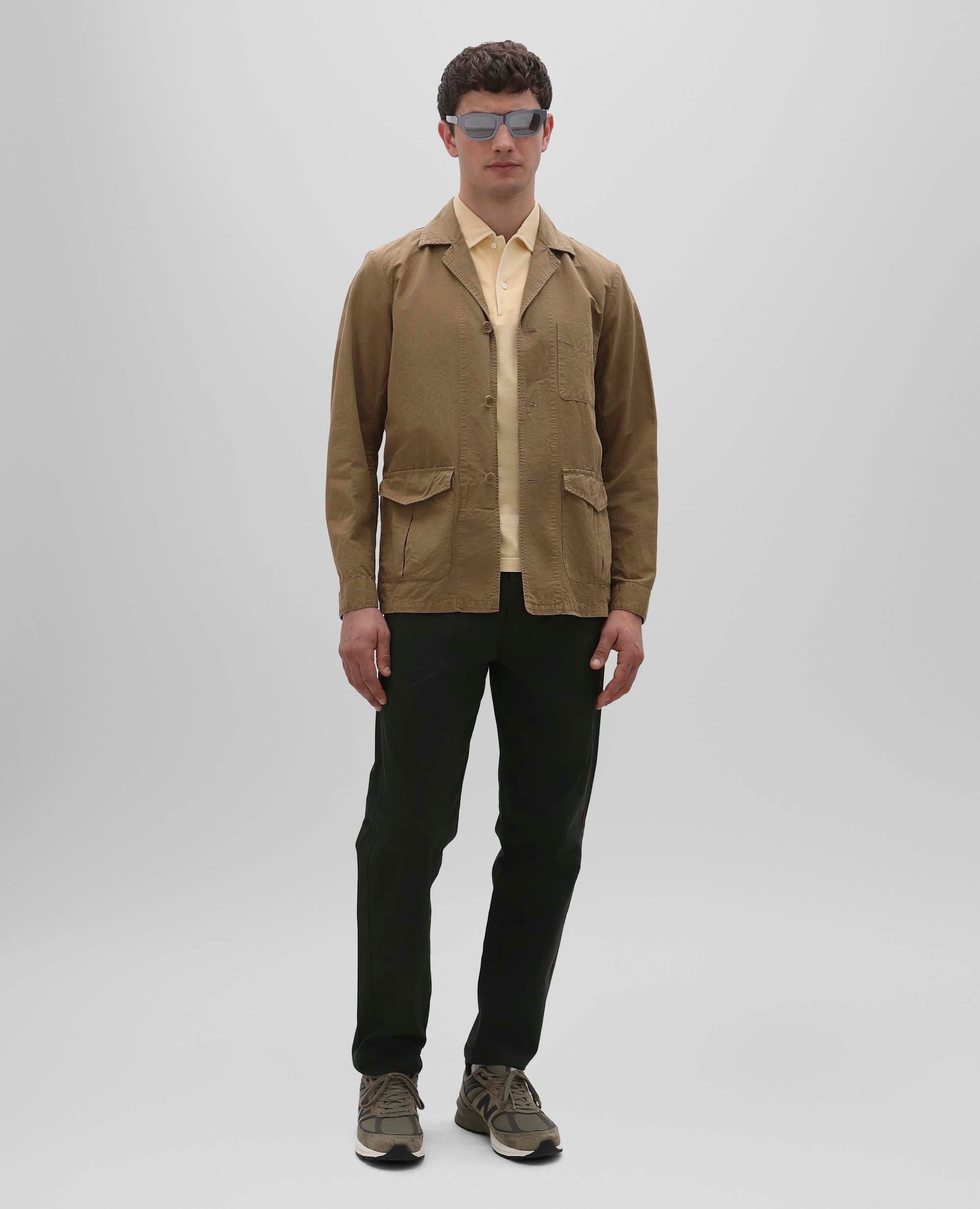 POLO IN JERSEY DI COTONE-GIALLO-YELLOW-AMARILLO-GELB-JAUNE