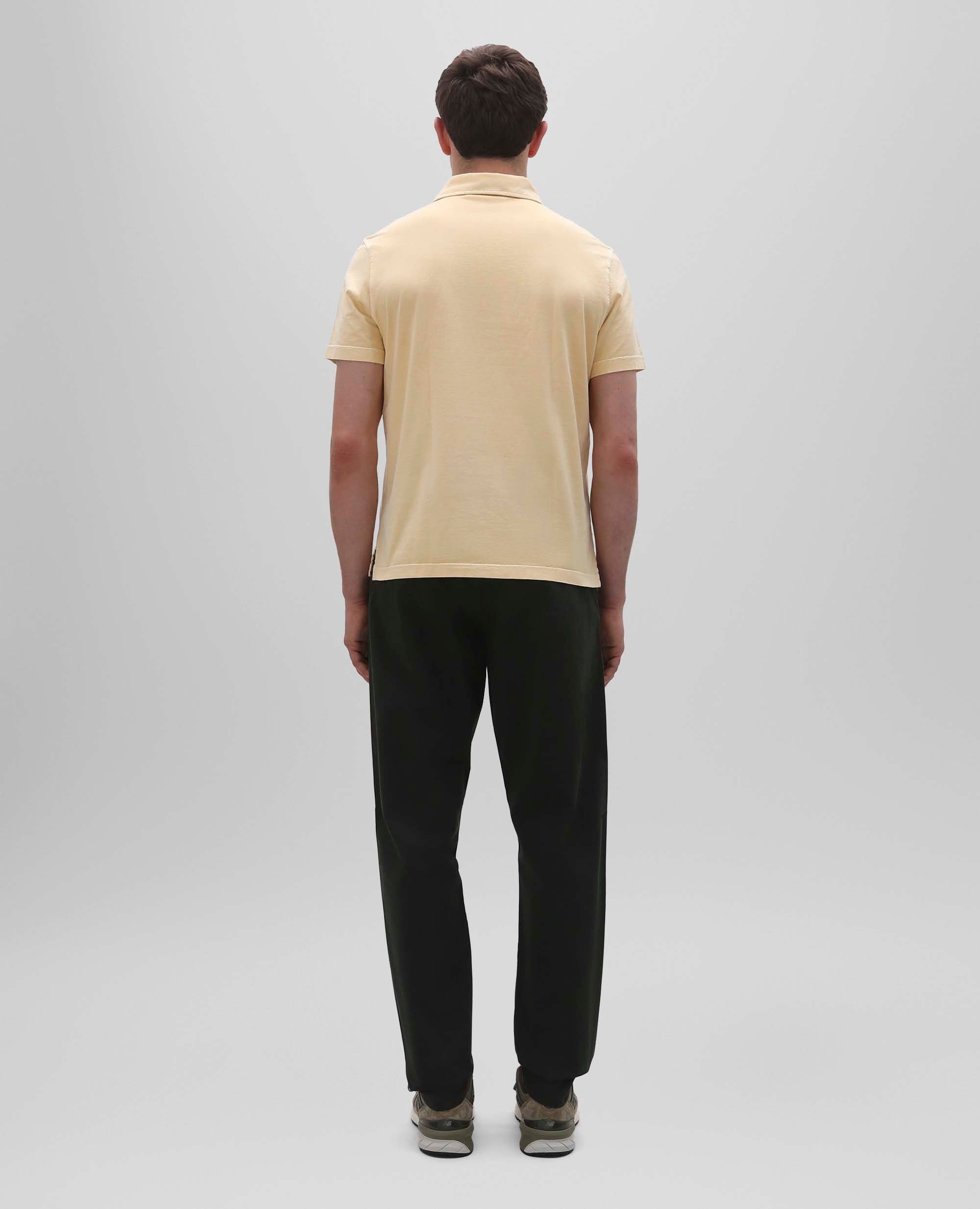 POLO IN JERSEY DI COTONE-GIALLO-YELLOW-AMARILLO-GELB-JAUNE