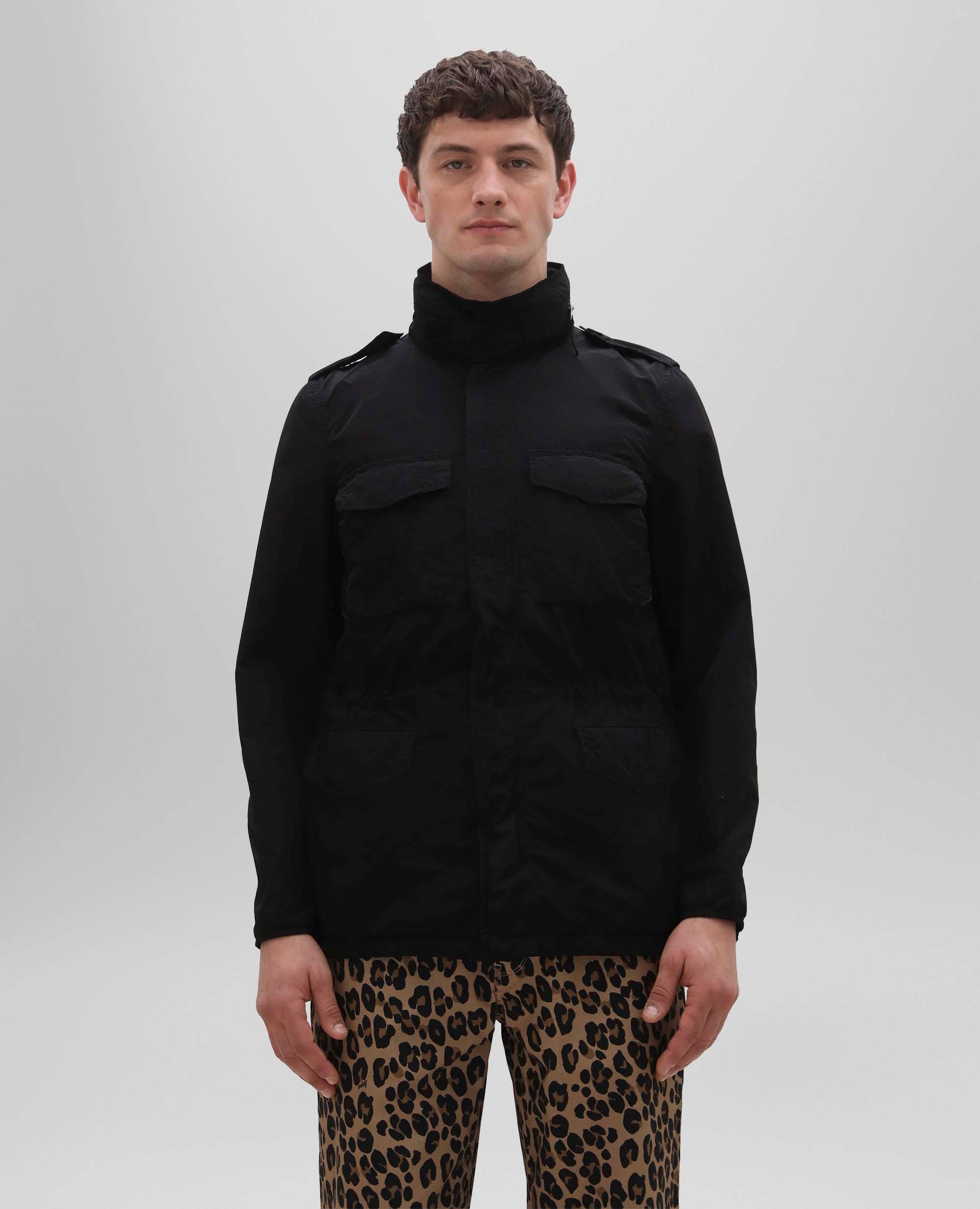 GIUBBOTTO 65 REPLICA IN POLIESTERE E NYLON COMPATTO-NERO-BLACK-NEGRO-SCHWARZ-NOIR