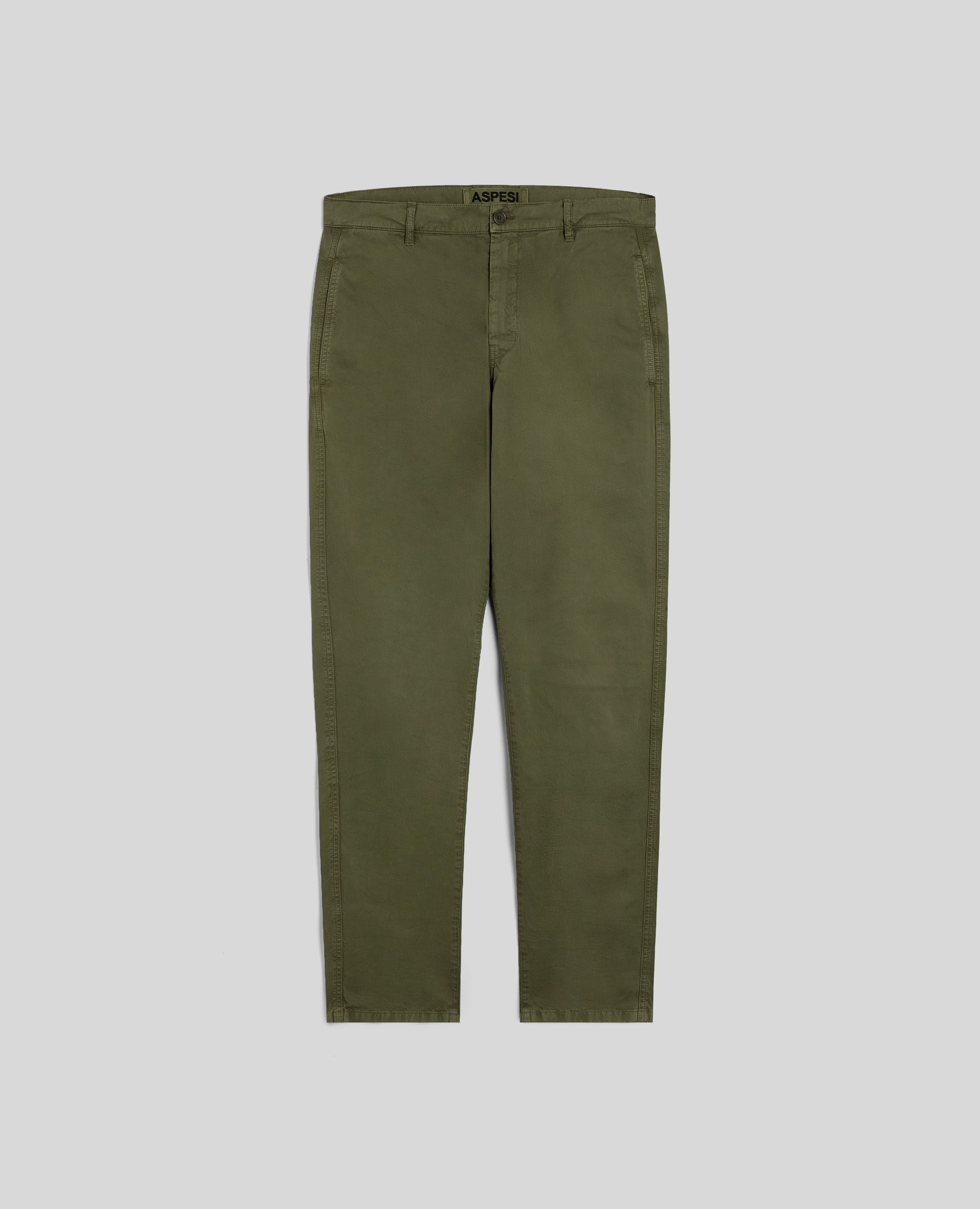 CHINO-HOSE AUS BAUMWOLLGABARDINE - GRUN - ASPESI