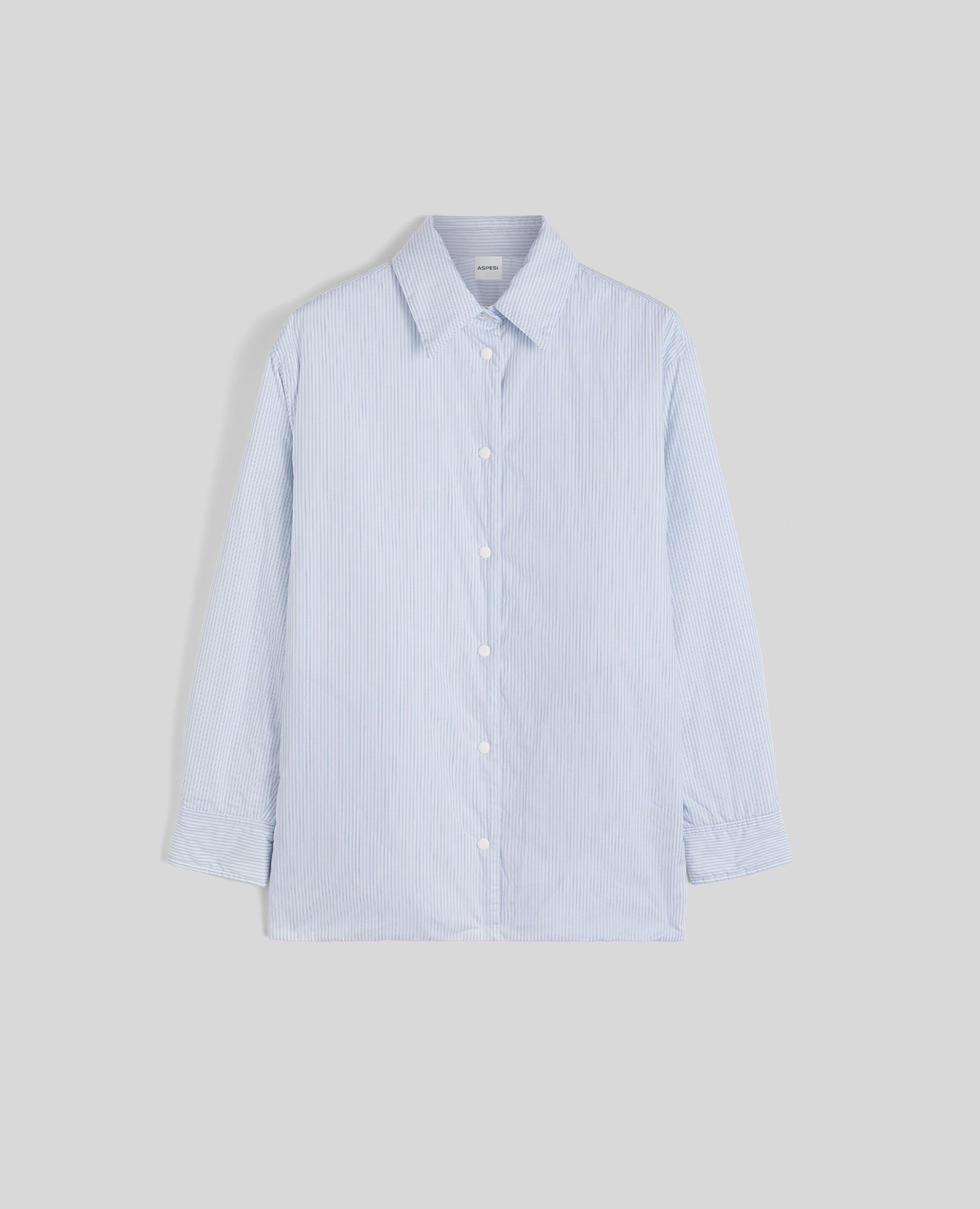 Padded striped cotton shirt – ASPESI