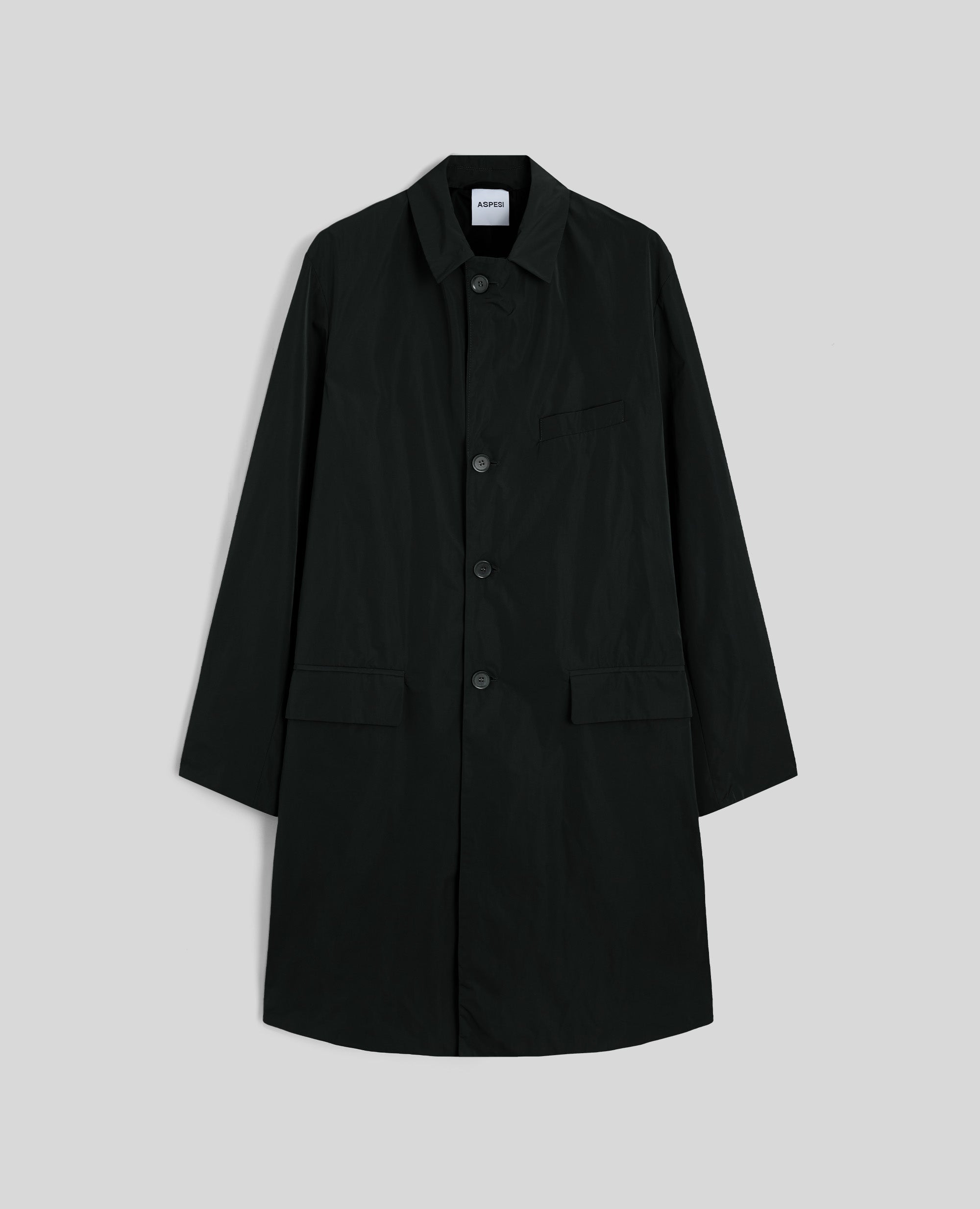 IMPERMEABILE TEIKI IN TAFFETA' TECNICO-NERO-BLACK-NEGRO-SCHWARZ-NOIR