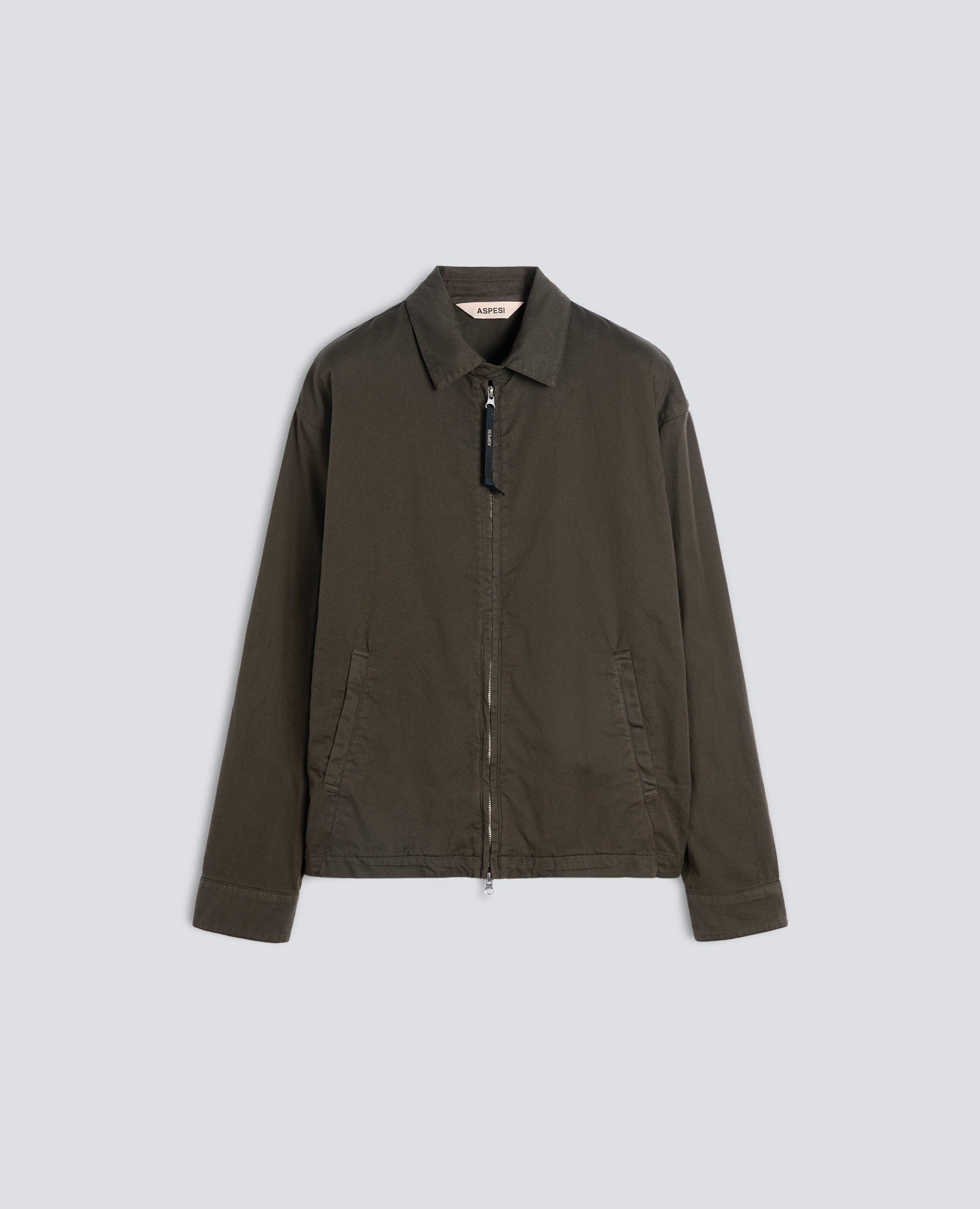 CHAQUETA LAUREL DE GABARDINA DE ALGODON - VERDE - ASPESI