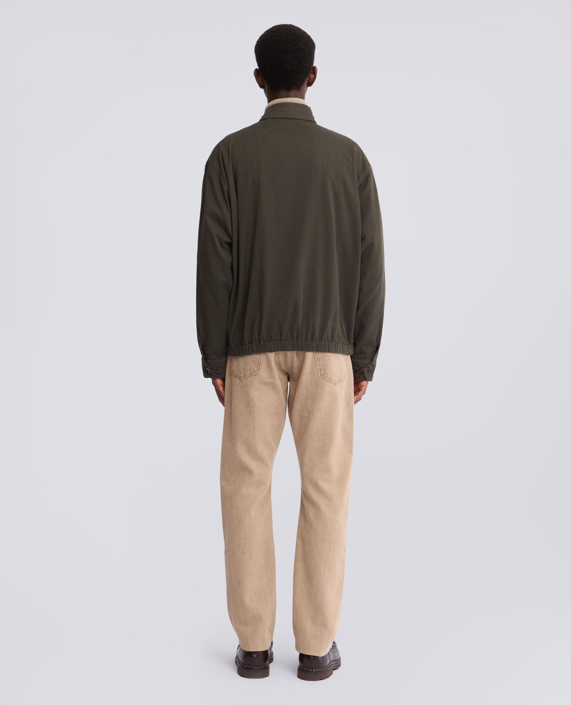 CHAQUETA LAUREL DE GABARDINA DE ALGODON - VERDE - ASPESI