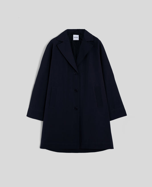 SOPRABITO KAIAH IN TELA DI MISTO COTONE-BLU NAVY-NAVY BLUE-AZUL MARINO-MARINEBLAU-BLEU MARINE