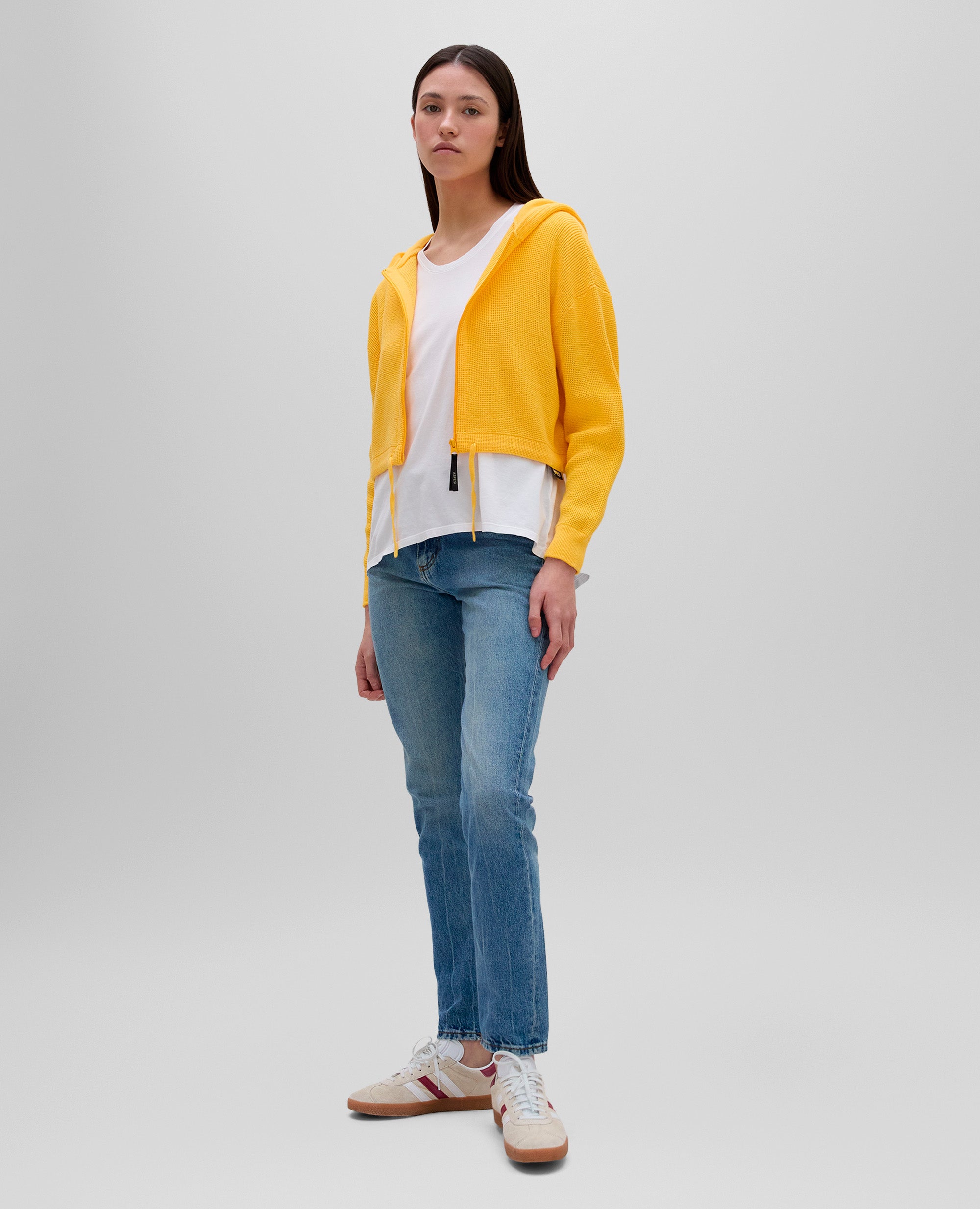 T-SHIRT IN JERSEY DI COTONE-BIANCO-WHITE-BLANCO-WEISS-BLANC