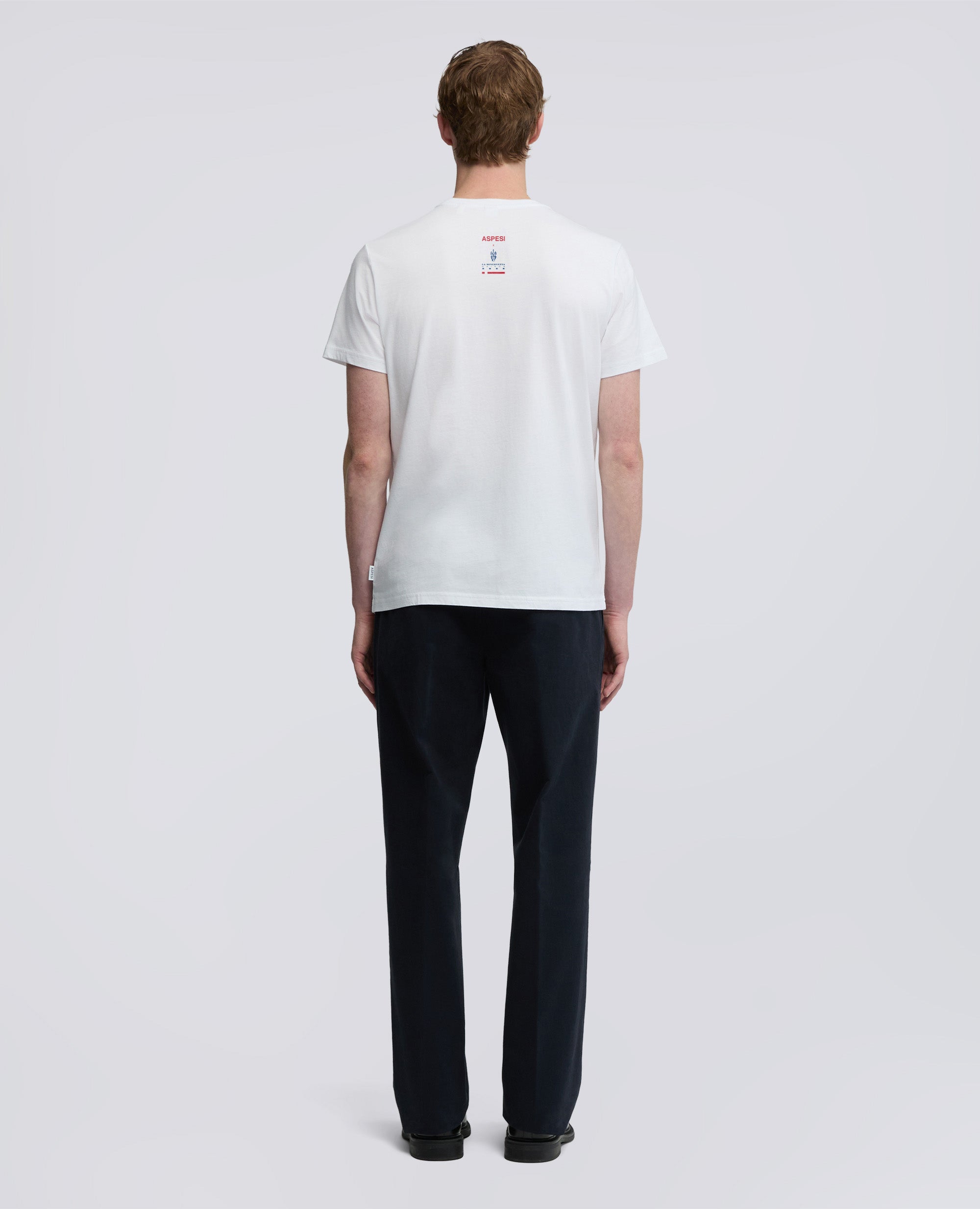 COTTON JERSEY T-SHIRT - ASPESI X LA MINERVETTA - WHITE - ASPESI