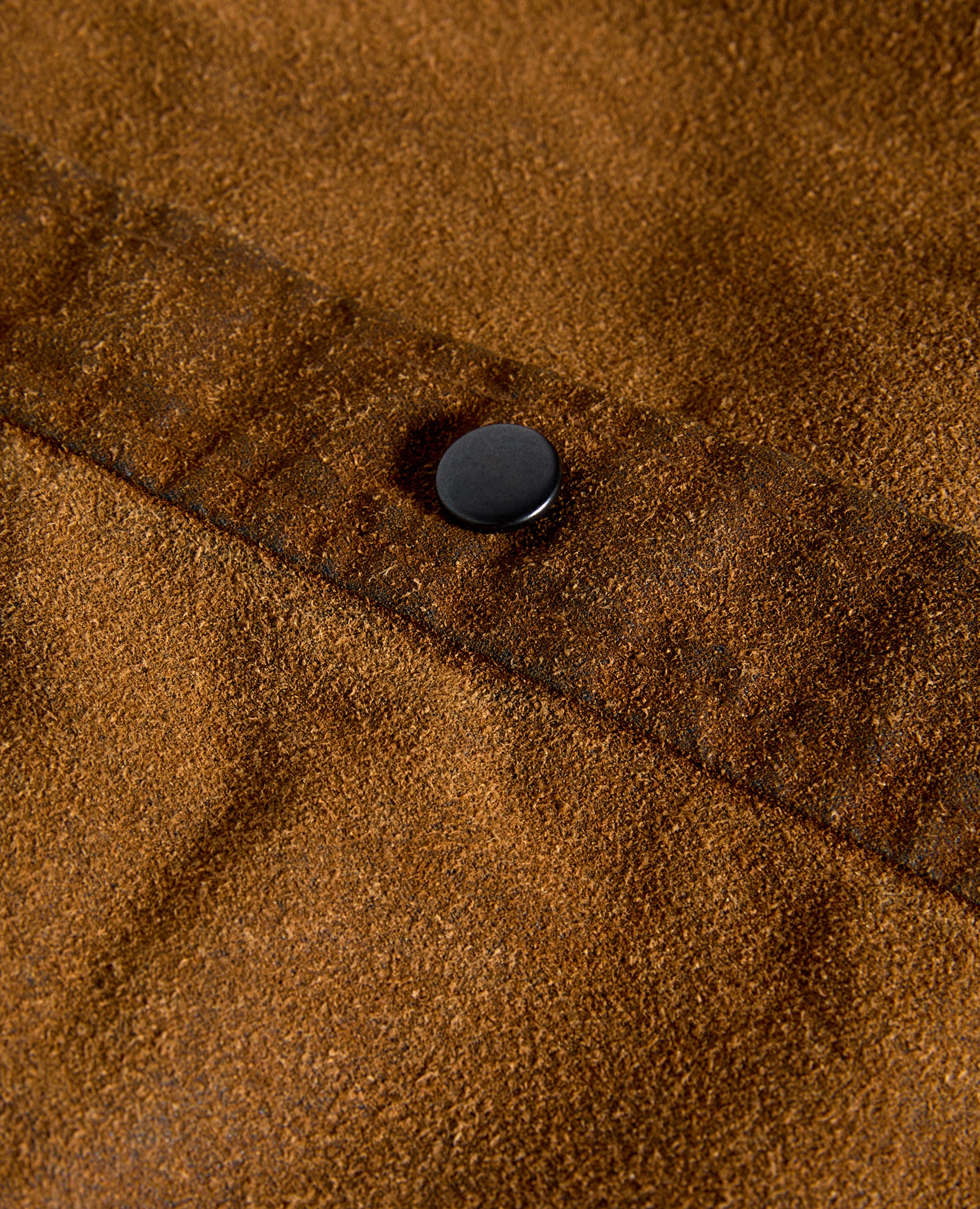 CAMICIA DA LAVORO IN CHAMBRAY FLOCCATO CON PELLE RICICLATA-COLONIALE-COLONIAL BEIGE-COLONIAL-KOLONIALBEIGE-COLONIAL