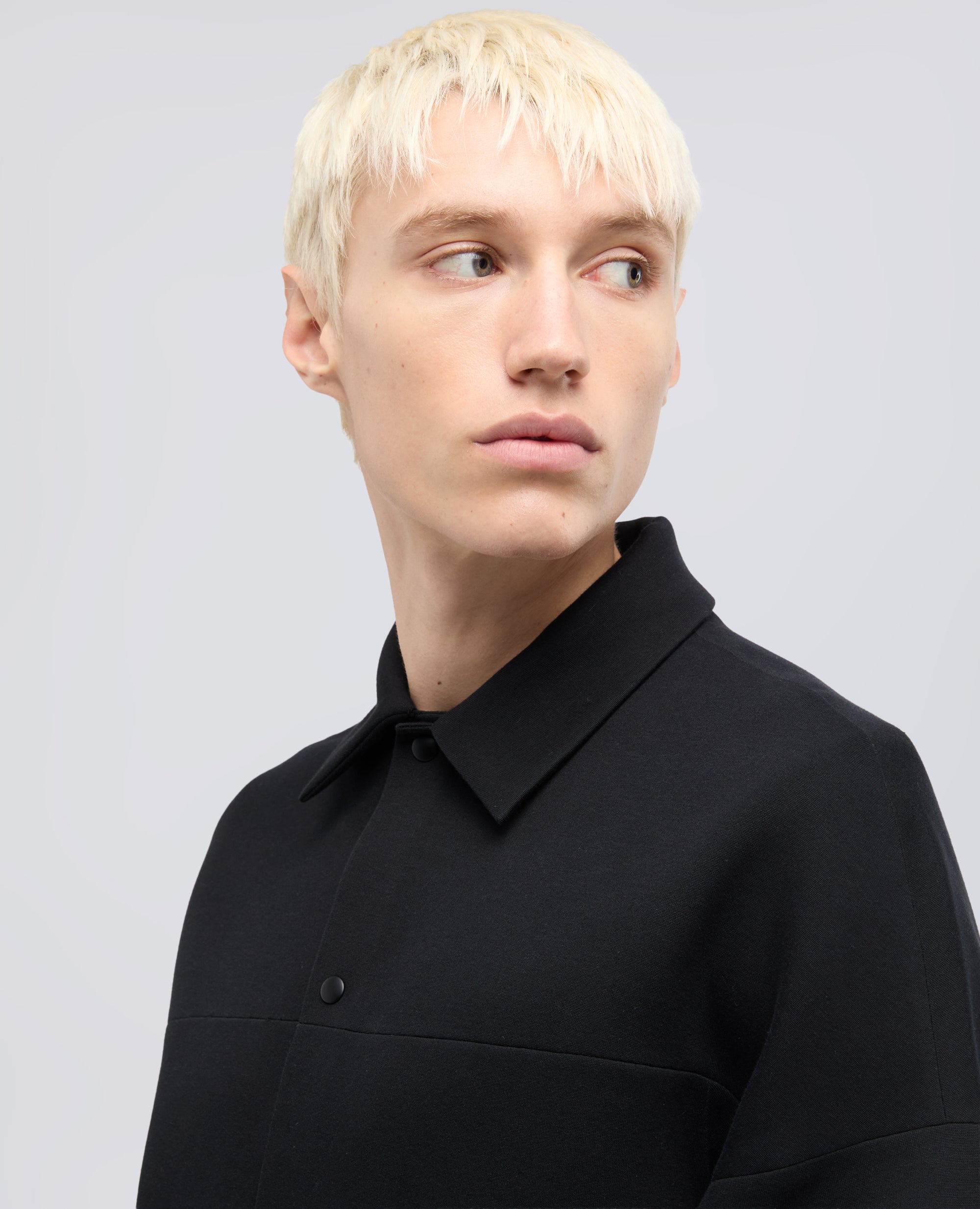 FELPA GIUBBOTTO IN SCUBA-NERO-BLACK-NEGRO-SCHWARZ-NOIR