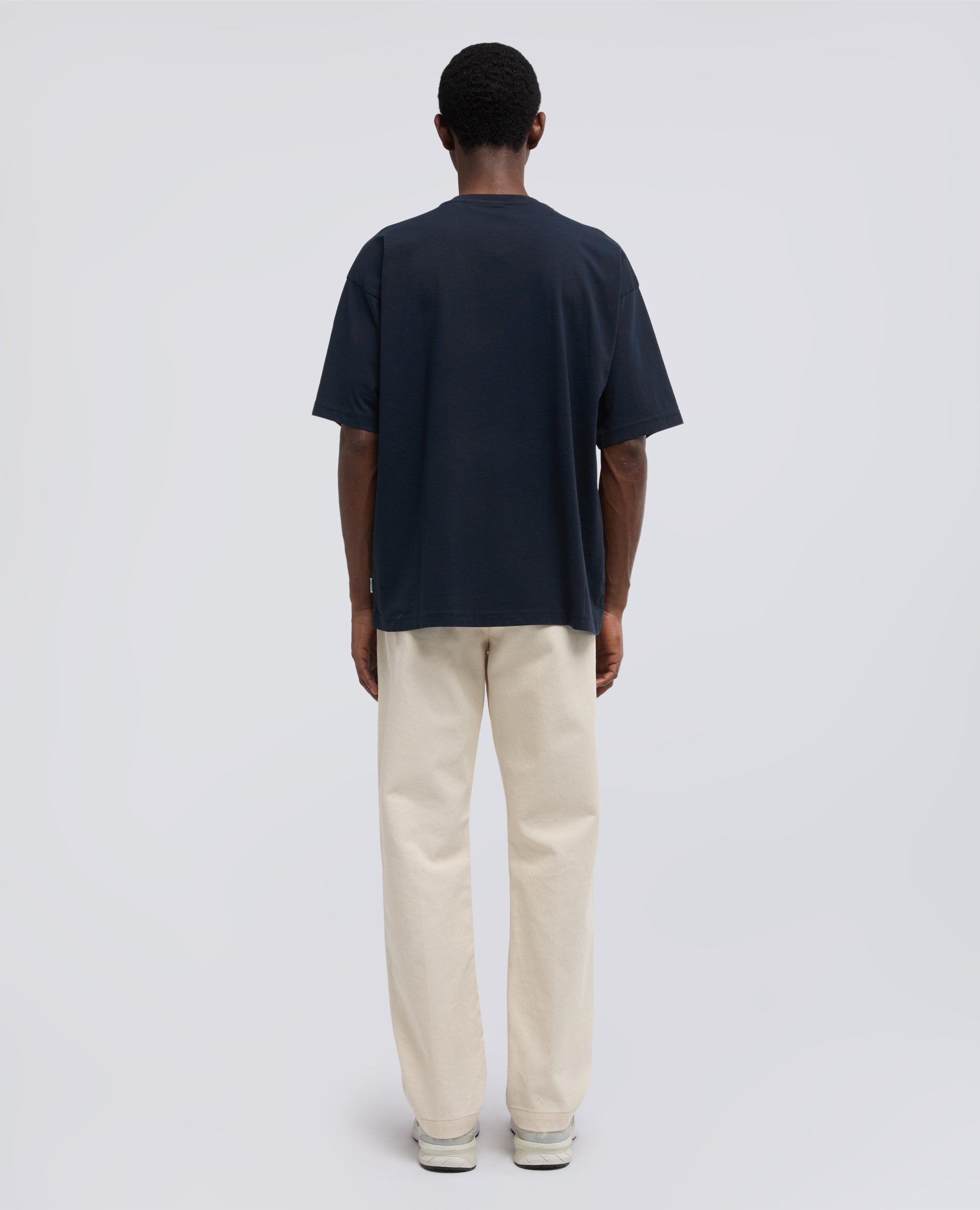 T-SHIRT IN JERSEY DI COTONE CON STAMPA "NON E COME SEMBRA"-NAVY-NAVY-AZUL MARINO-NAVY-NAVY