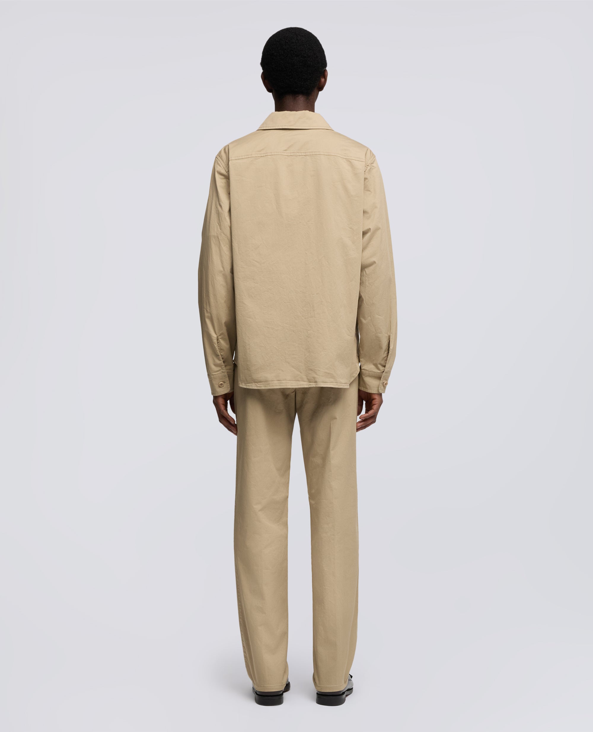 CAMICIA IN TWILL DI COTONE-COLONIALE-COLONIAL BEIGE-COLONIAL-KOLONIALBEIGE-COLONIAL