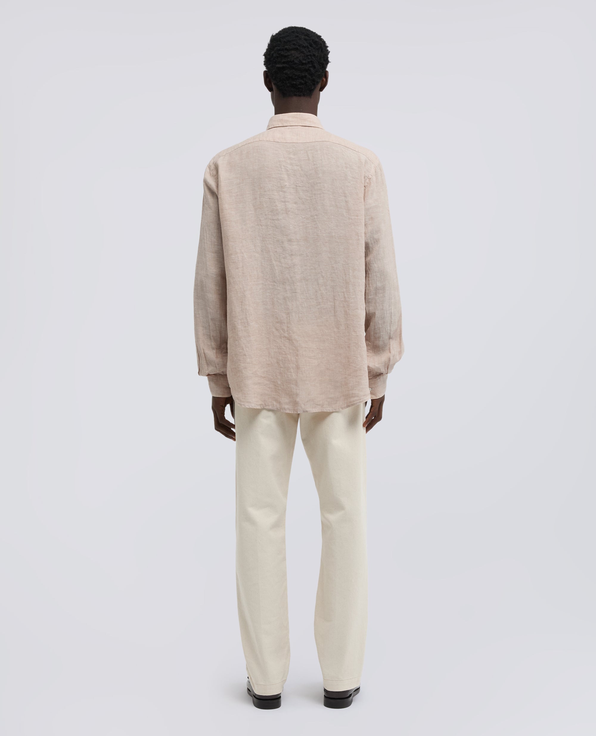 CAMICIA COMMA IN LINO DELAVE-BEIGE-BEIGE-BEIS-BEIGE-BEIGE