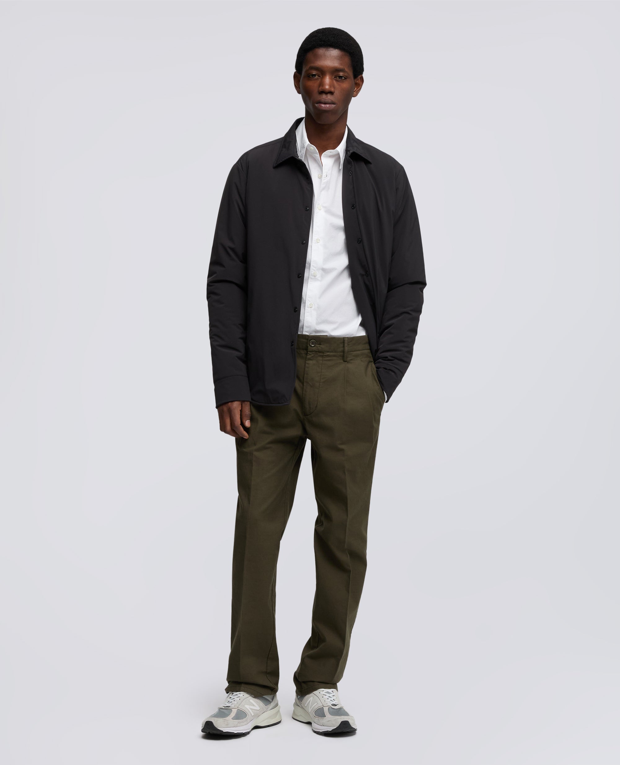 CAMICIA IN POPELINE DI COTONE LEGGERO-BIANCO-WHITE-BLANCO-WEISS-BLANC