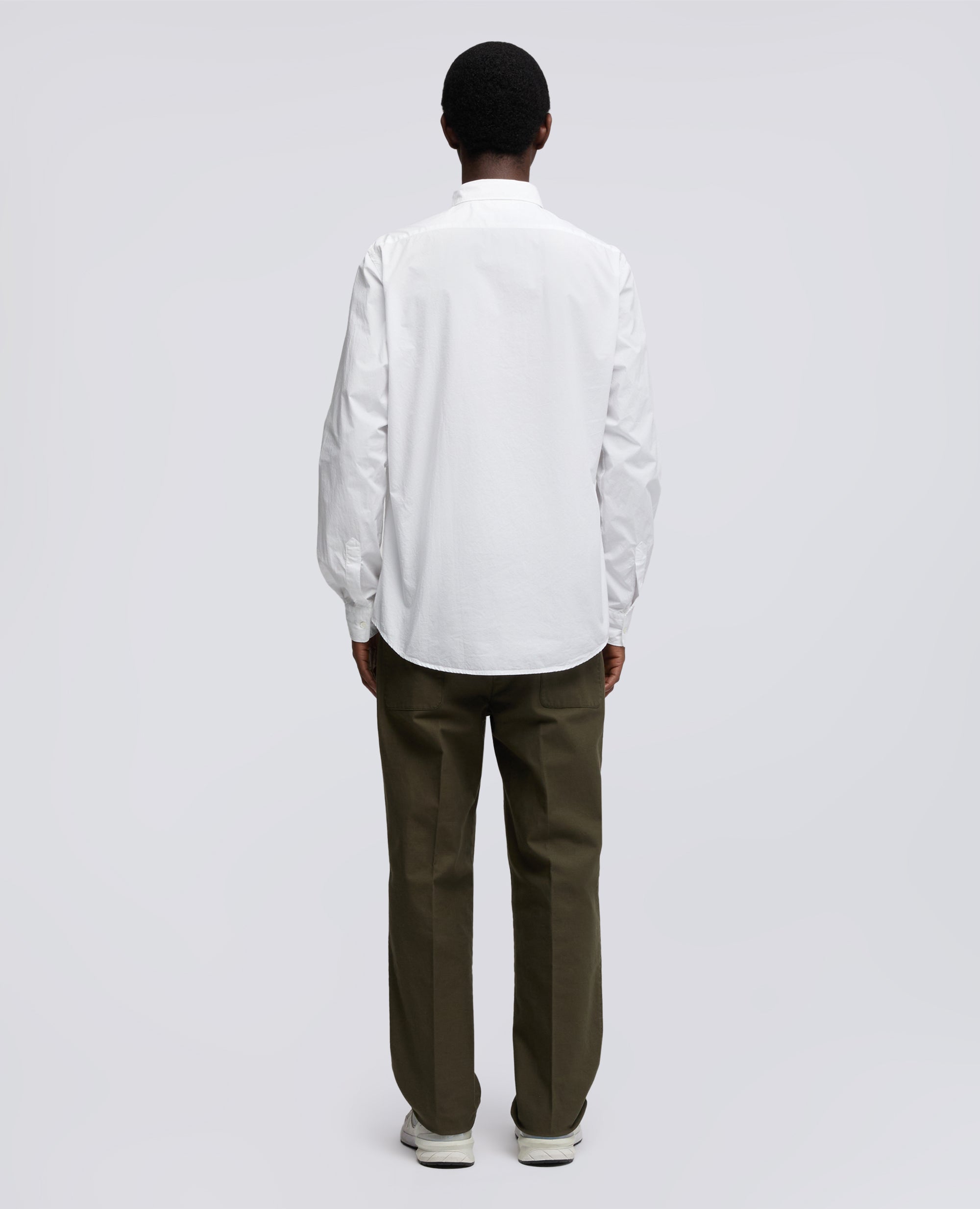 CAMICIA IN POPELINE DI COTONE LEGGERO-BIANCO-WHITE-BLANCO-WEISS-BLANC