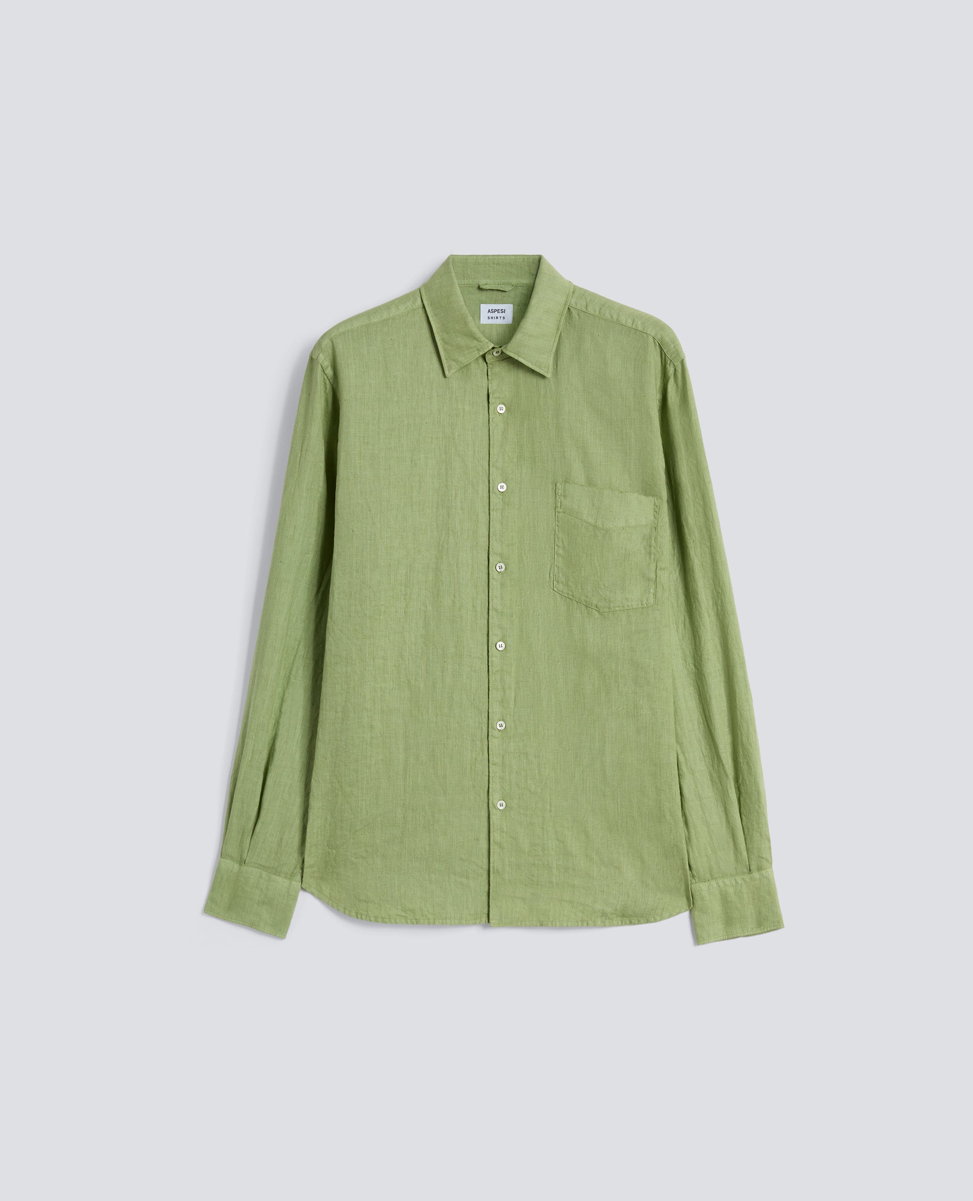 CAMICIA IN LINO LEGGERO CON TASCHINO-PISTACCHIO-PISTACCHIO-PISTACCHIO-PISTACCHIO-PISTACCHIO