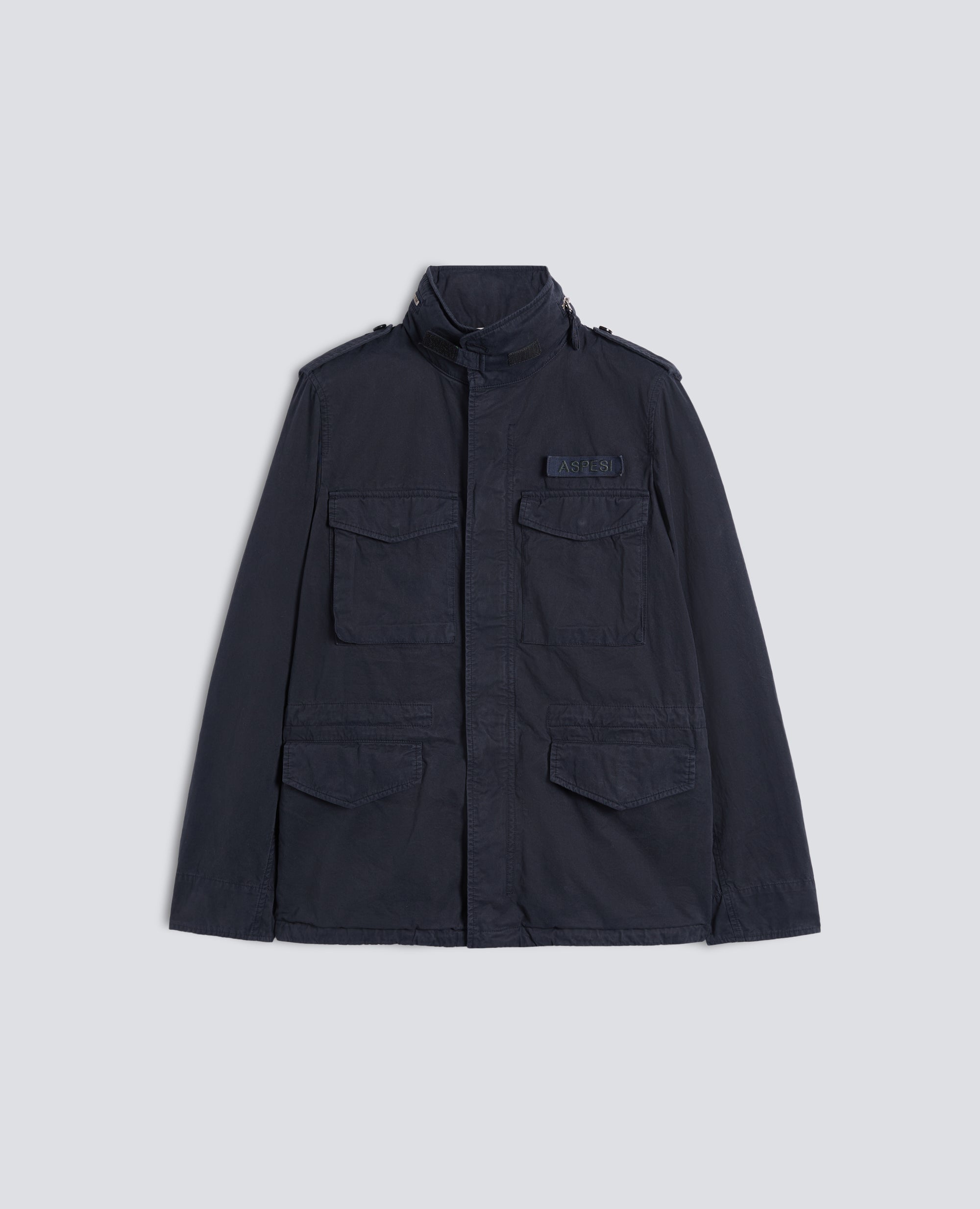 GIUBBOTTO MINI FIELD VENTO IN GABARDINA DI COTONE-NAVY-NAVY-AZUL MARINO-NAVY-NAVY