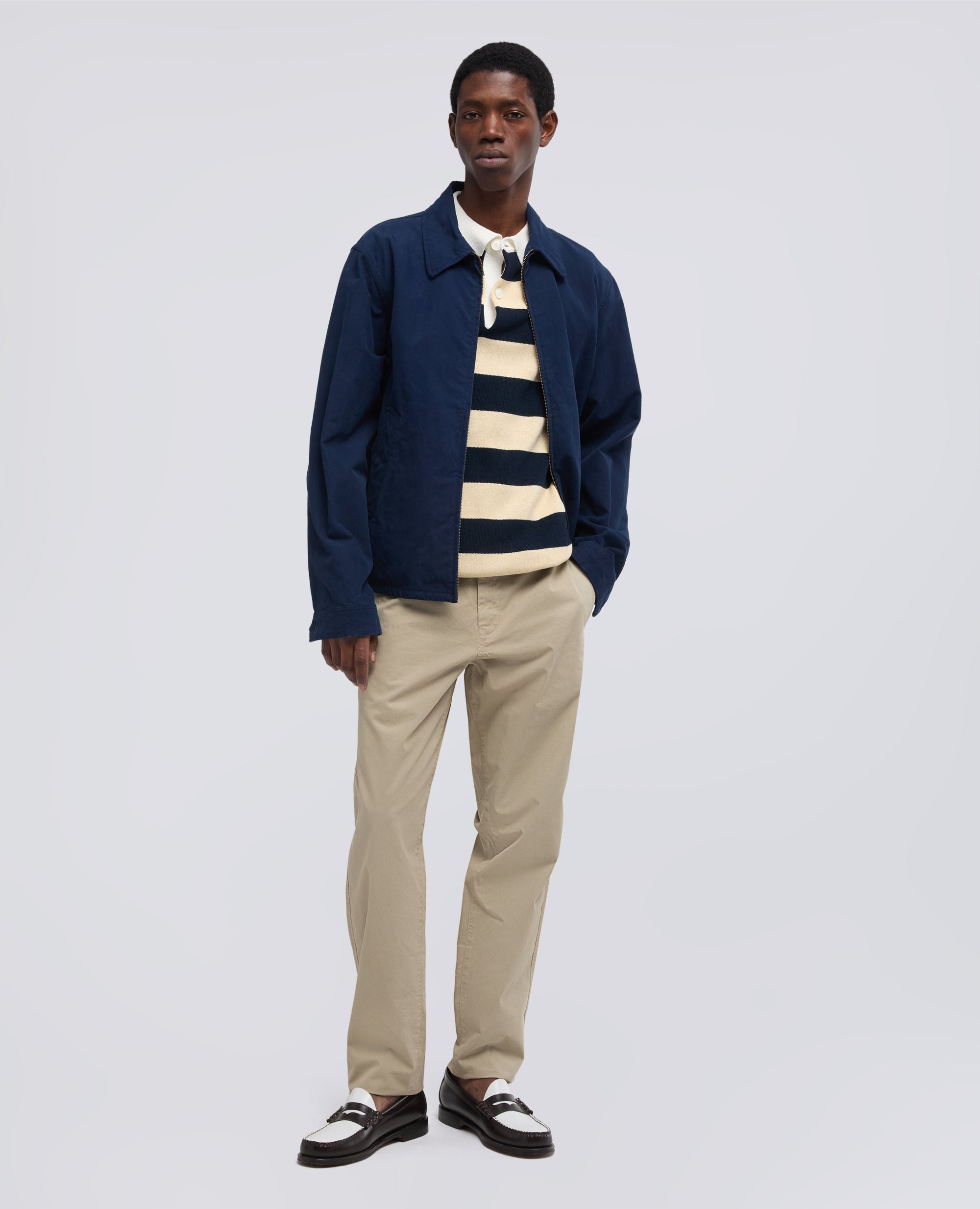 GIUBBOTTO IN CANVAS TINTO PEZZA-INCHIOSTRO-INK-INCHIOSTRO-INCHIOSTRO-INCHIOSTRO