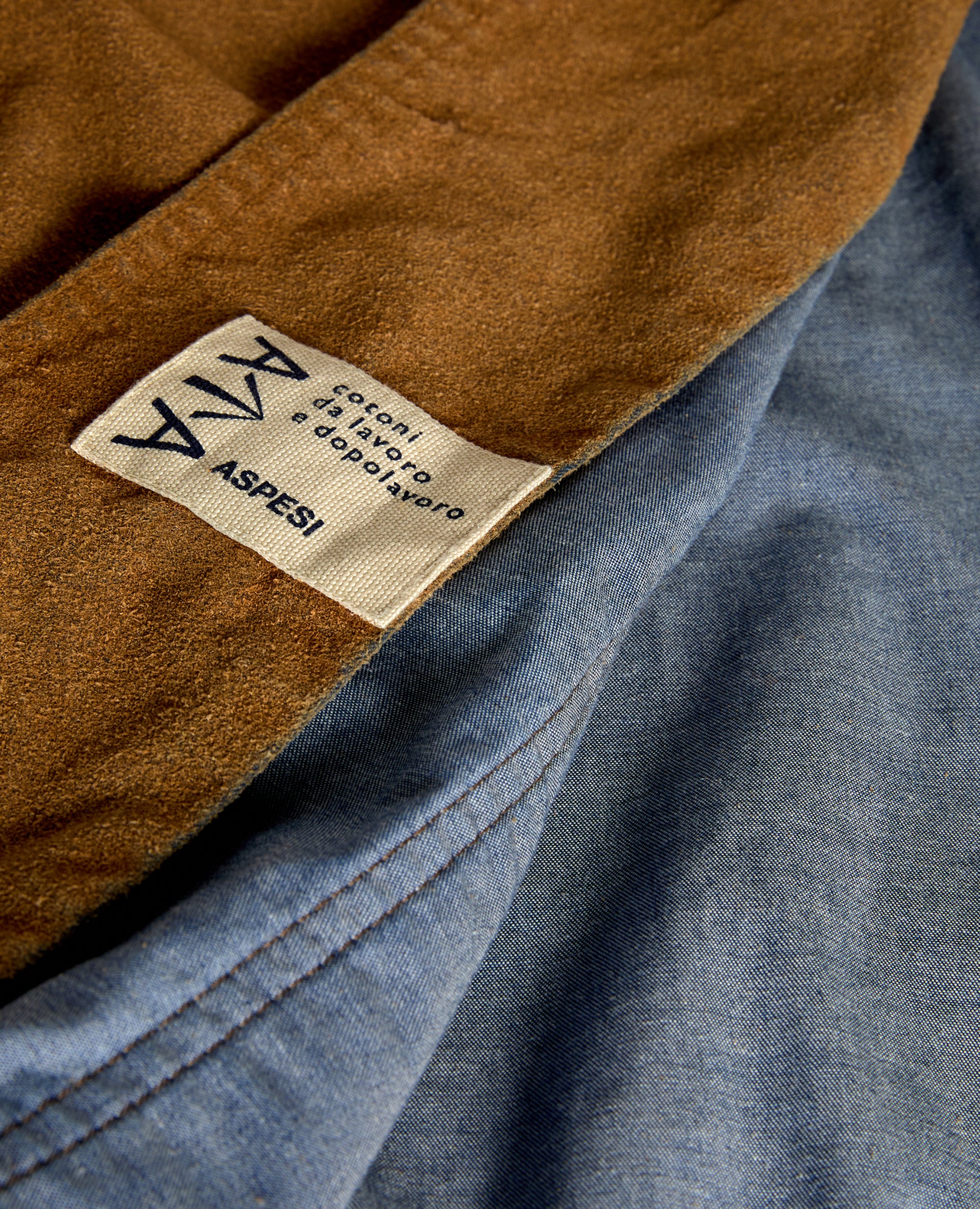 GIUBBOTTO IN CHAMBRAY FLOCCATO-COLONIALE-COLONIAL BEIGE-COLONIAL-KOLONIALBEIGE-COLONIAL