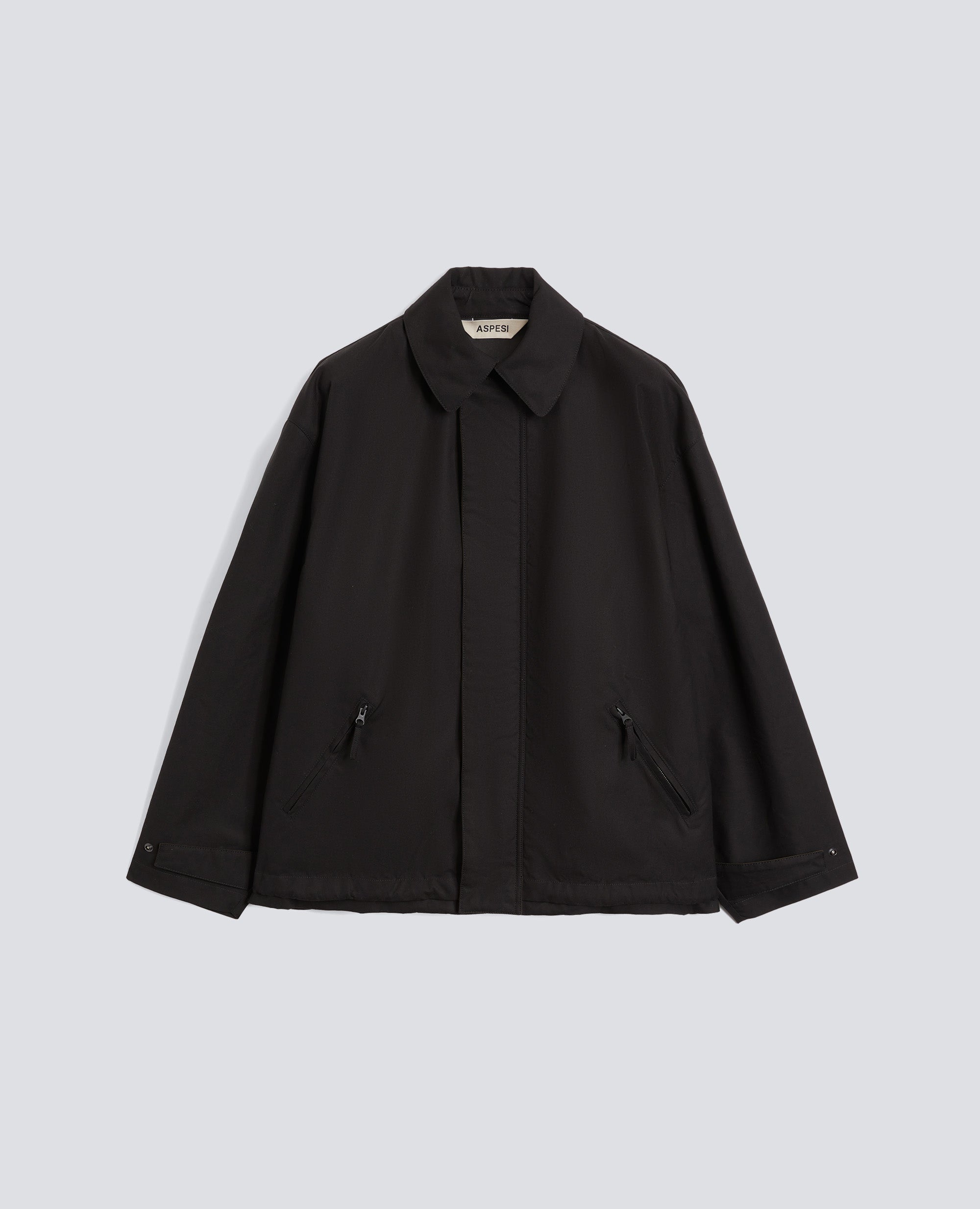 GIUBBOTTO IN COTONE DRY WAX-NERO-BLACK-NEGRO-SCHWARZ-NOIR