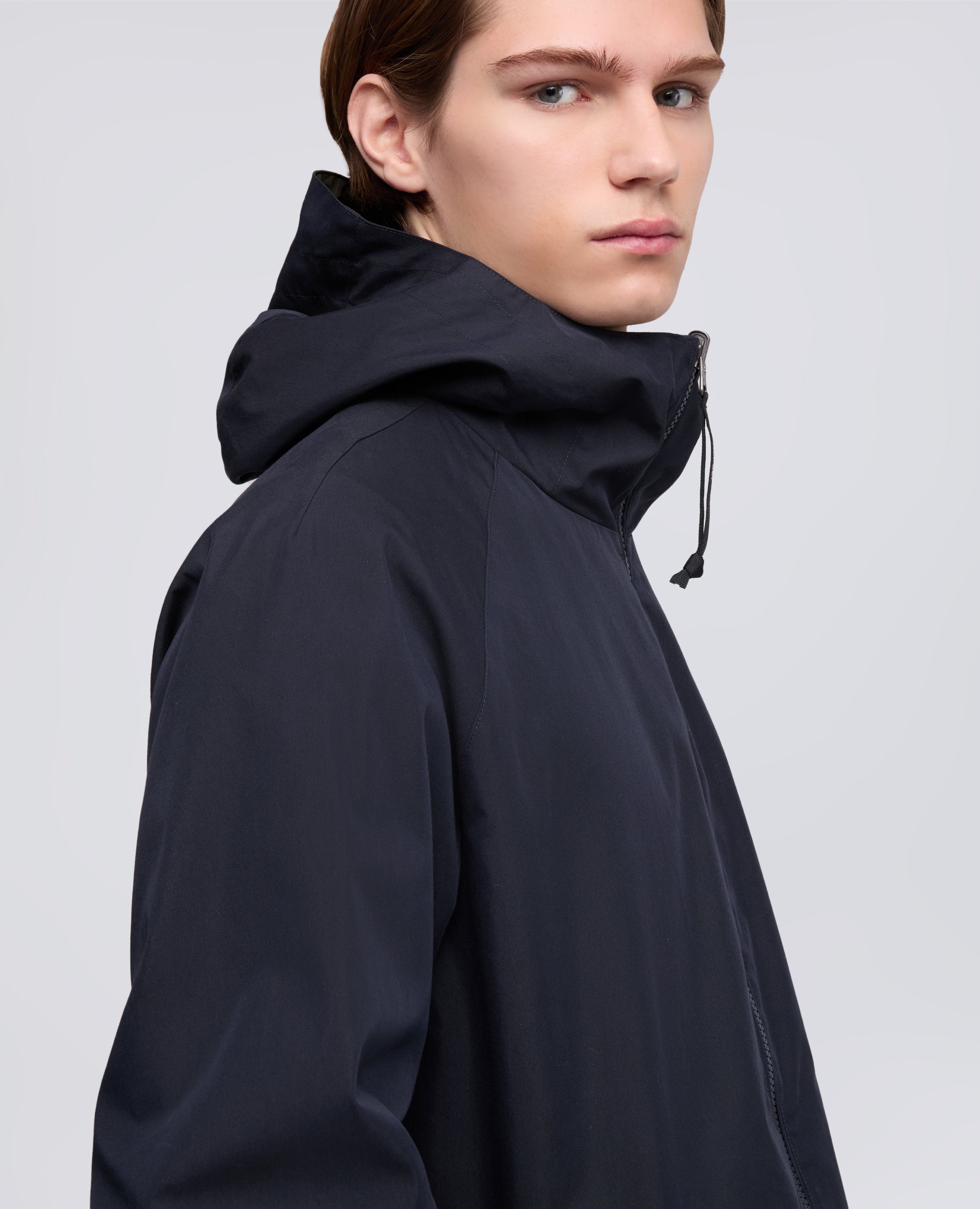 GIUBBOTTO REVERSIBILE IN TWILL DI COTONE-NAVY-NAVY-AZUL MARINO-NAVY-NAVY