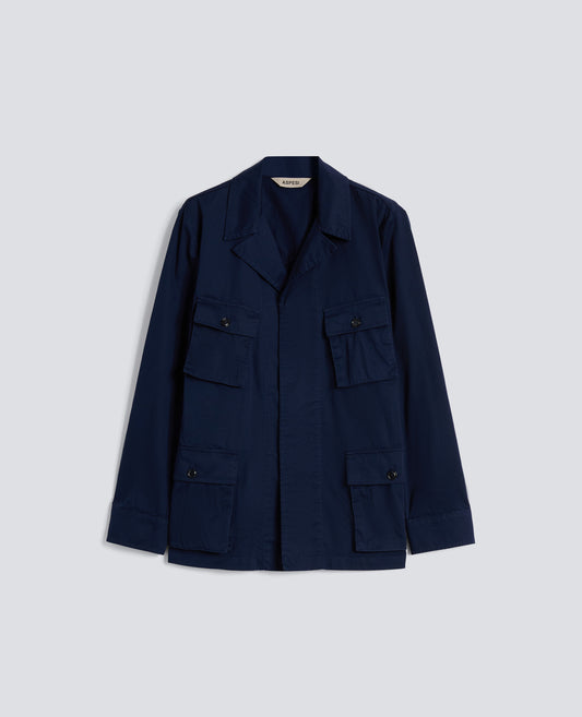 BLAZER SAMURAKI IN LINO LEGGERO-BLU-BLUE-AZUL-BLAU-BLEU